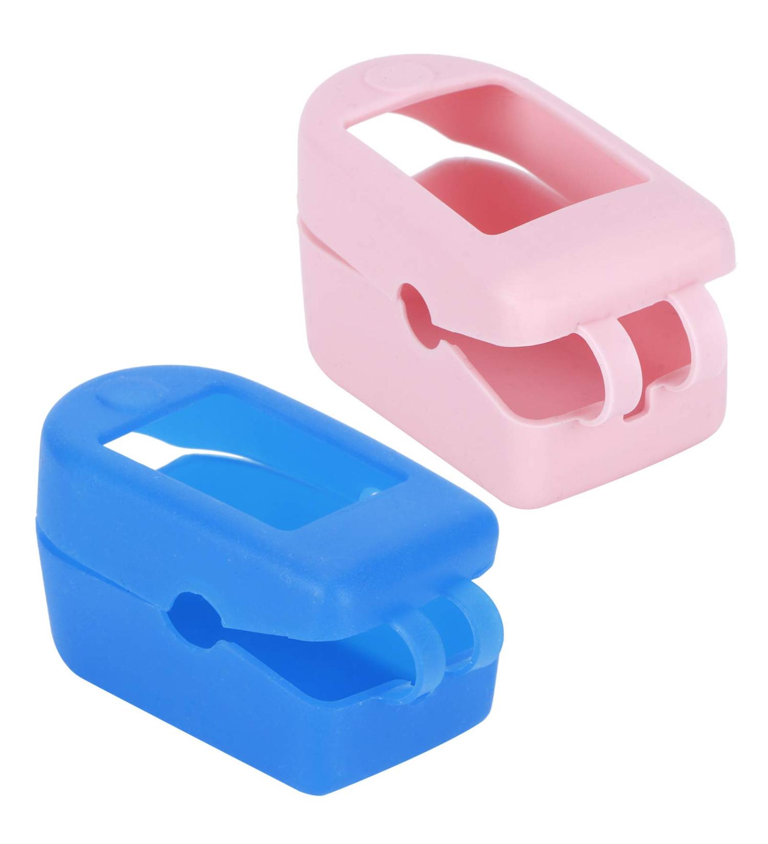 Oximeter Case Storage Protector Travel Blood Oxygen Silicone Home Cover Monitor for 2Pcs Holder Case Symbol Signs (Blue+) Blue+pink - Buy Online on GoSupps.com