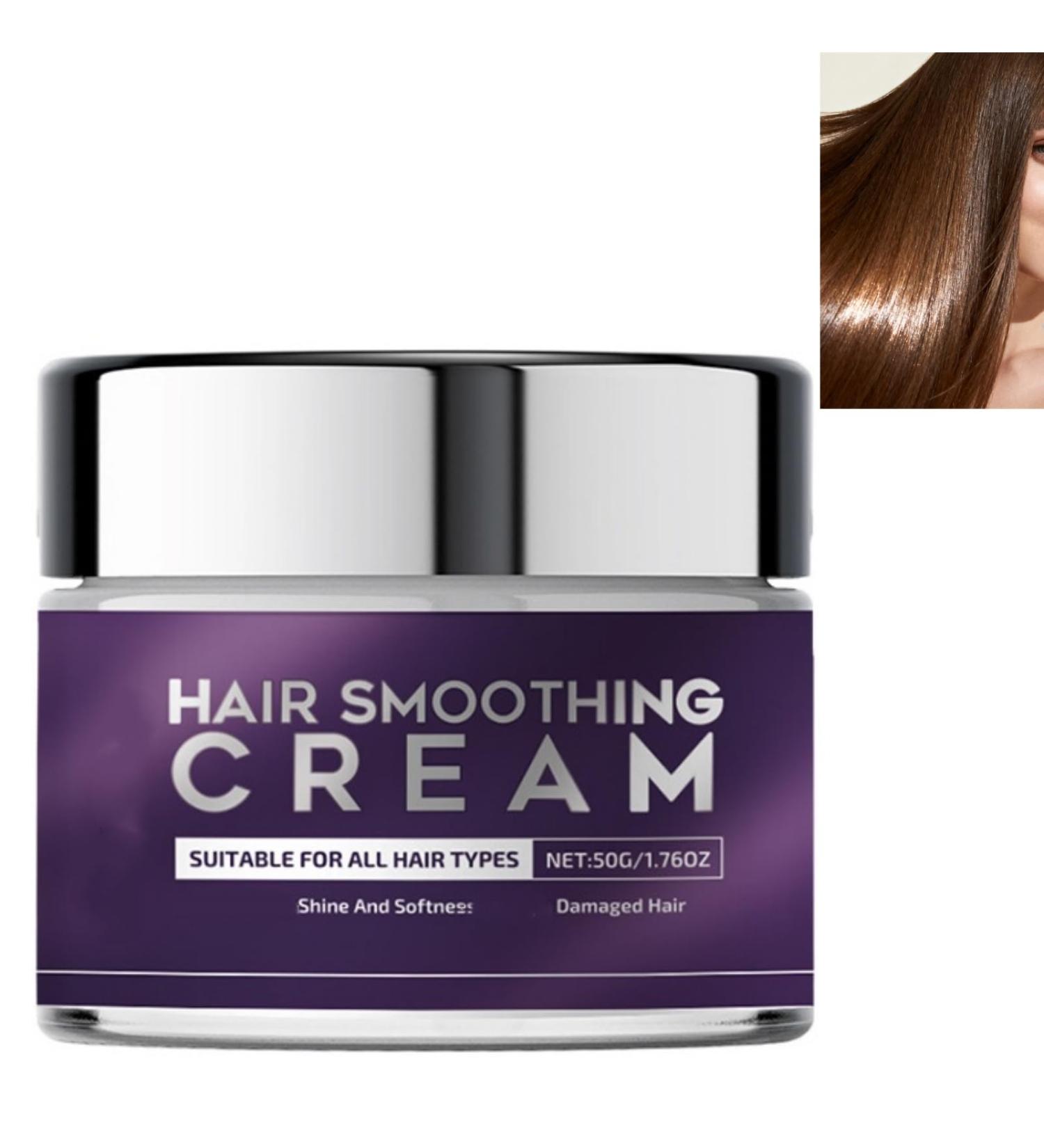  ZHJZGS Hair Smoothing Cream - Damaged Repair Light Frizz Control Long-Lasting Hydration and Shine for All Hair Types Semi-Permanent Smoothing (1PCS) - Buy Online on GoSupps.com