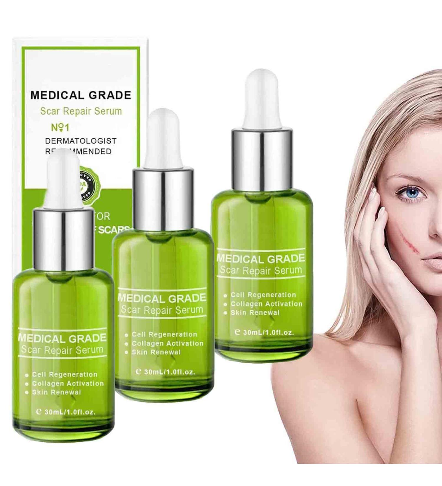 Goopgen Advanced Scar Repair Serum - Medical Grade Treatment for All Types of Scars (3PC) - Buy Online on GoSupps.com