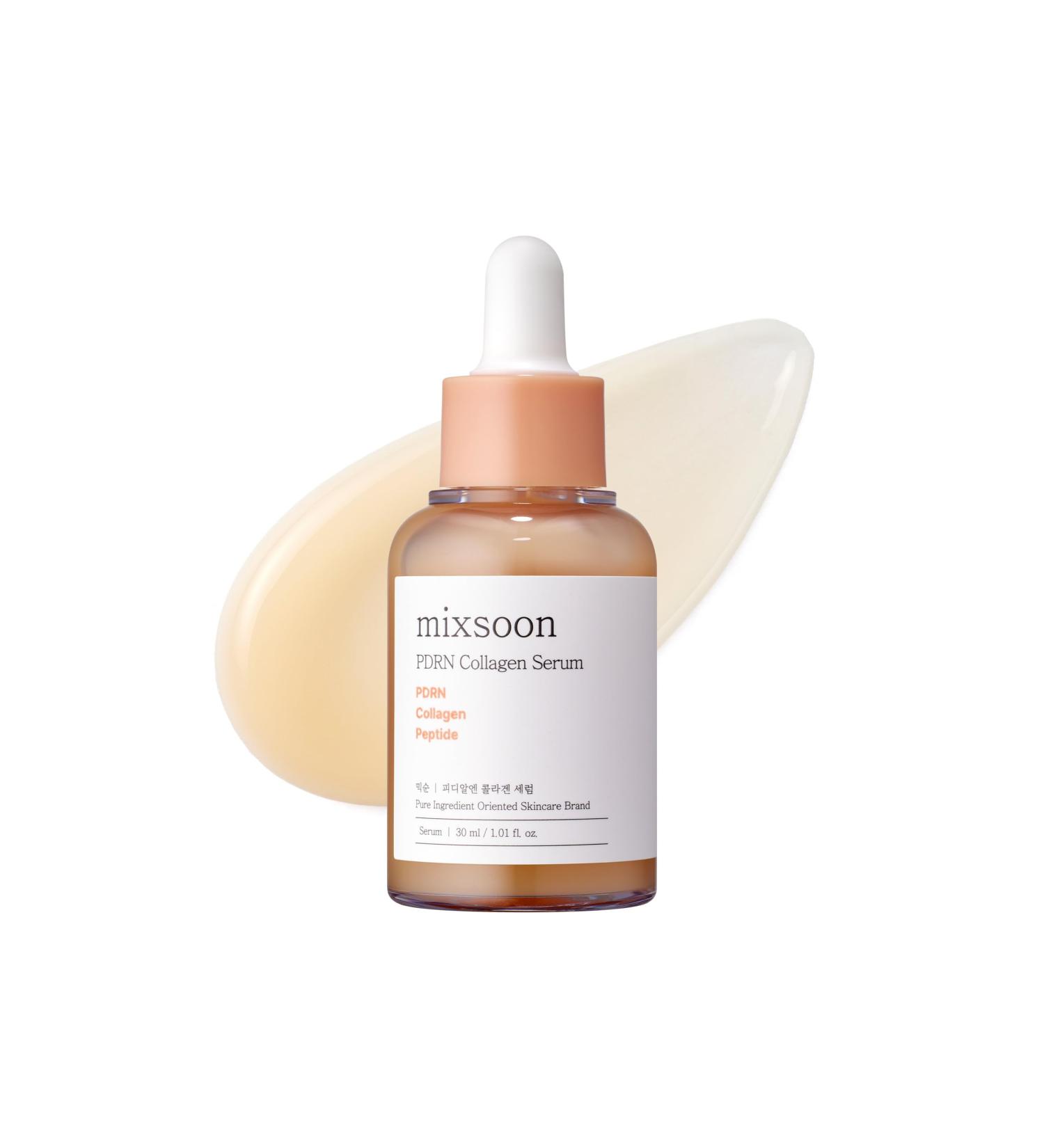 mixsoon PDRN Collagen Serum -Firming Hydrating and Revitalizing for Face Lightweight Peptide Hydrating Moisturizer 30ml / 1.01 fl.oz. Korean Glass Skin Care - Buy Online on GoSupps.com