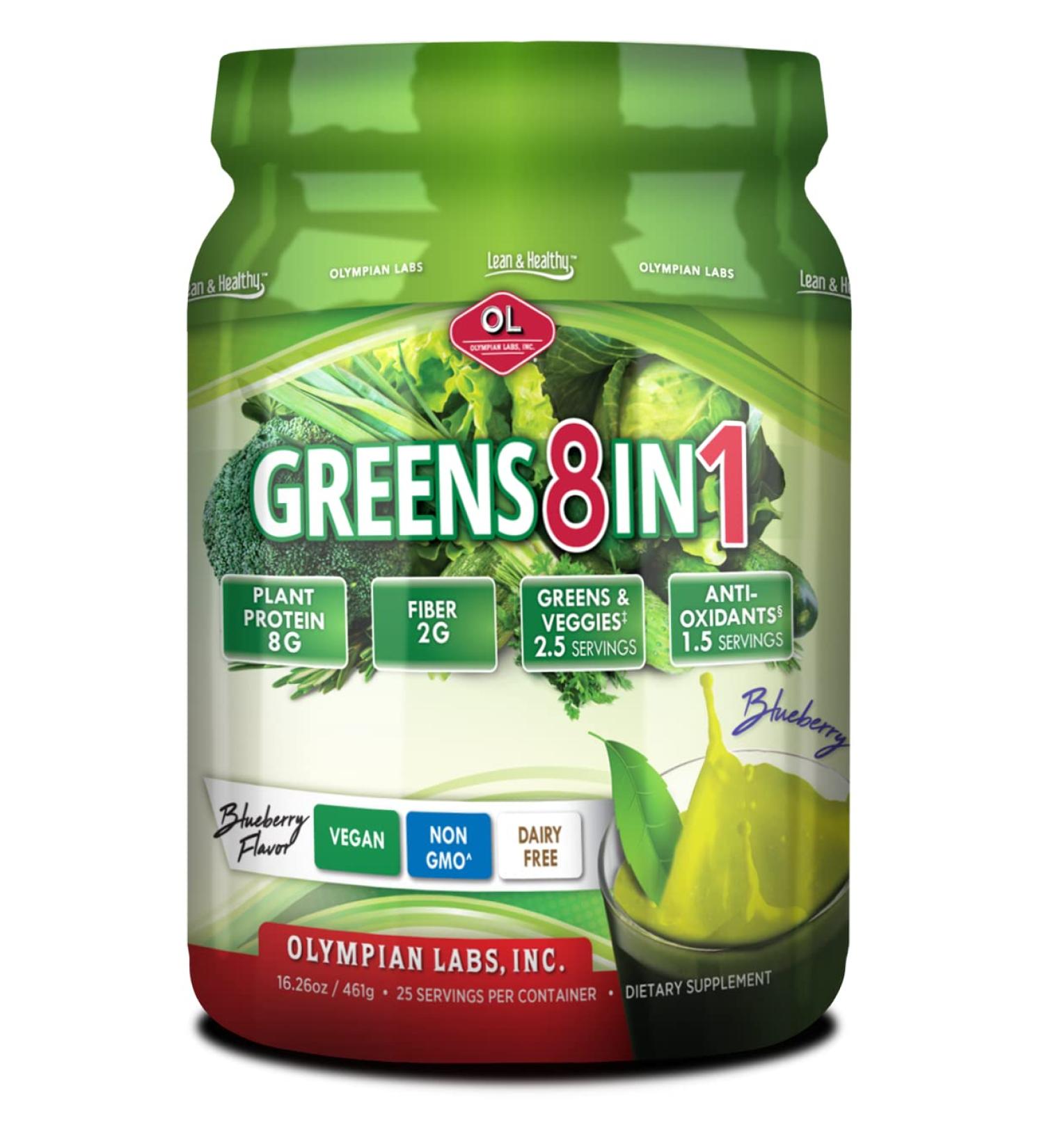 Buy Olympian Lab Greens Protein 8 in 1 - 388g | Premium Nutritional Supplement for Optimal Health | International Shipping Available - Buy Online on GoSupps.com