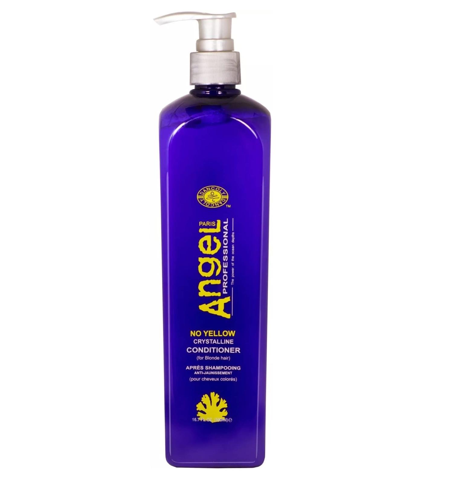 Angel Angel Professional No Yellow Crystalline Conditioner 500ml Suitable for blonde highlighted or grey hair