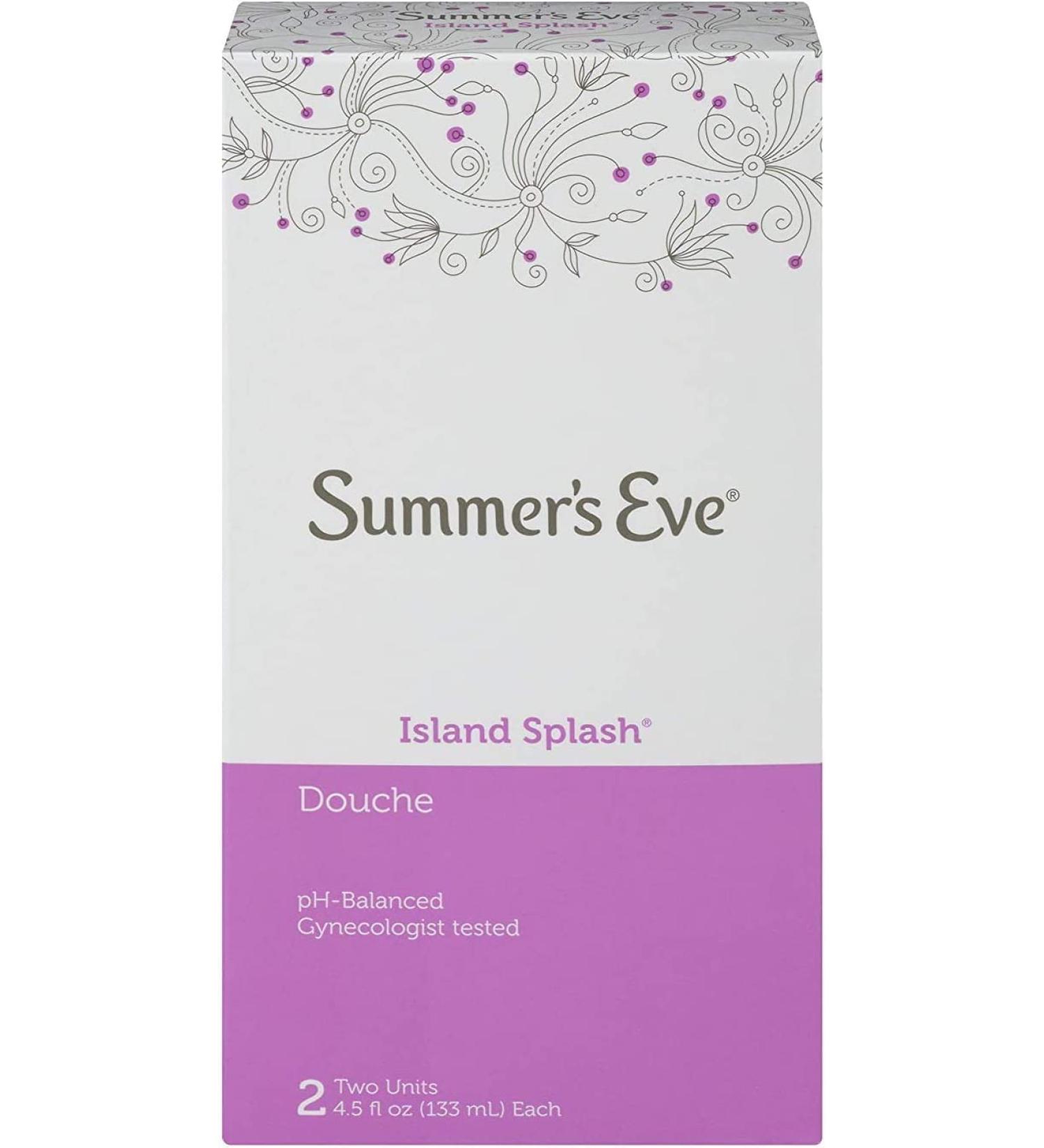 Summer's Eve Island Splash Feminine Douche 2 Ct 4.5 oz - Gentle Cleansing (Pack of 1) - Buy Online on GoSupps.com