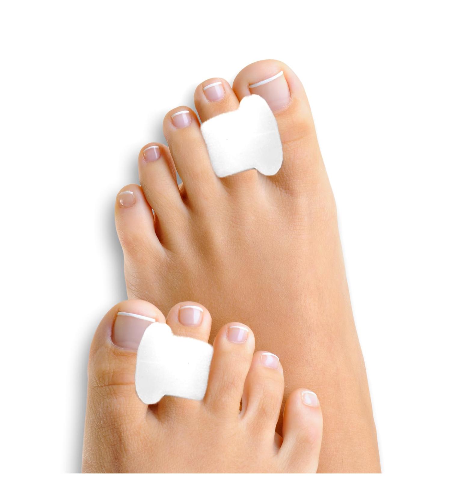 Decproch Toe Spreader - 12 Silicone Toe Separators for Overlapping Toes & Friction Relief - Unisex Comfort Solution in White - Buy Online on GoSupps.com