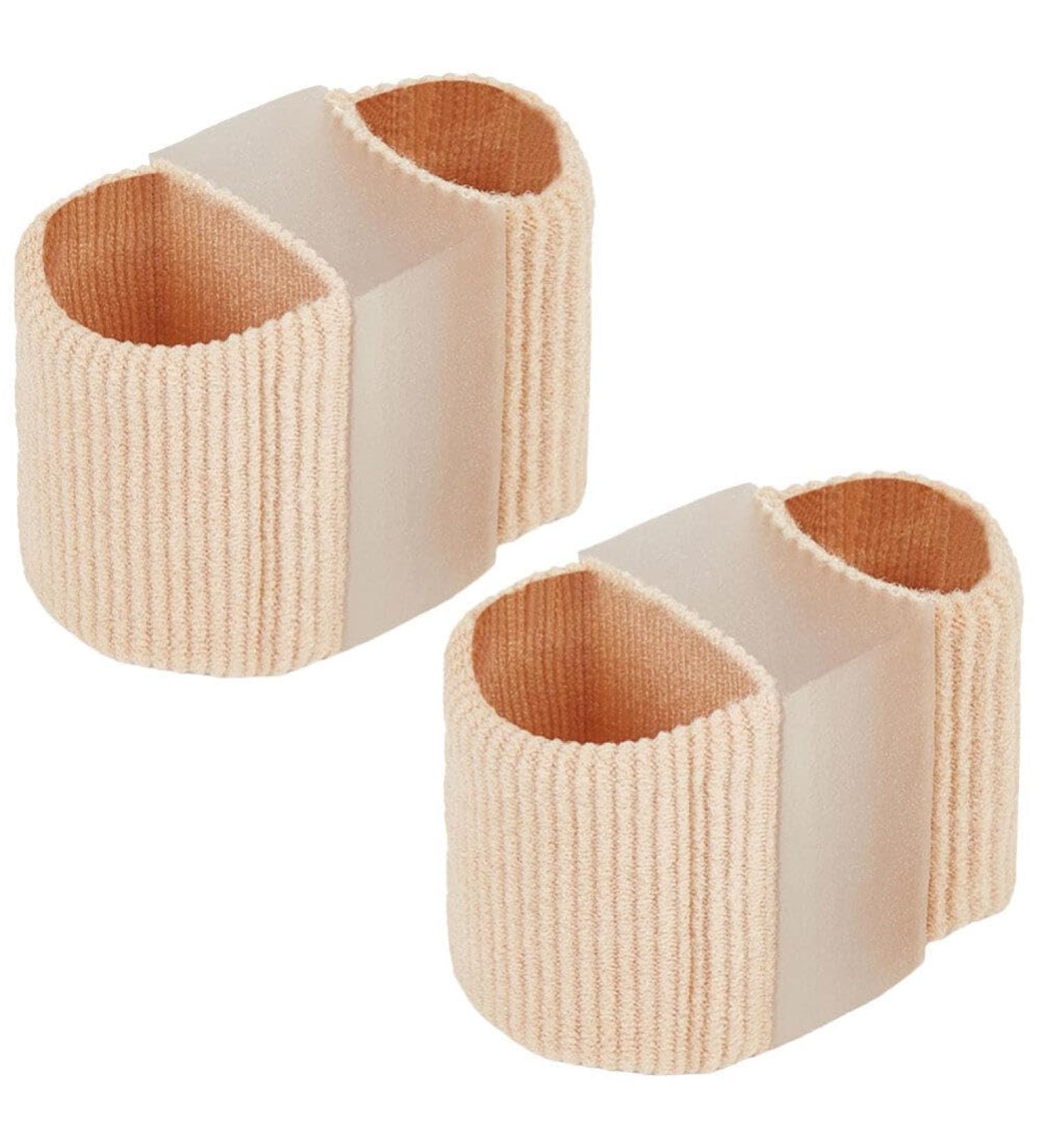 Soft Toe Straightener & Separator Set for Pain Relief - 2pcs Double Orifice Design - Healeved Toe Correctors - Buy Online on GoSupps.com