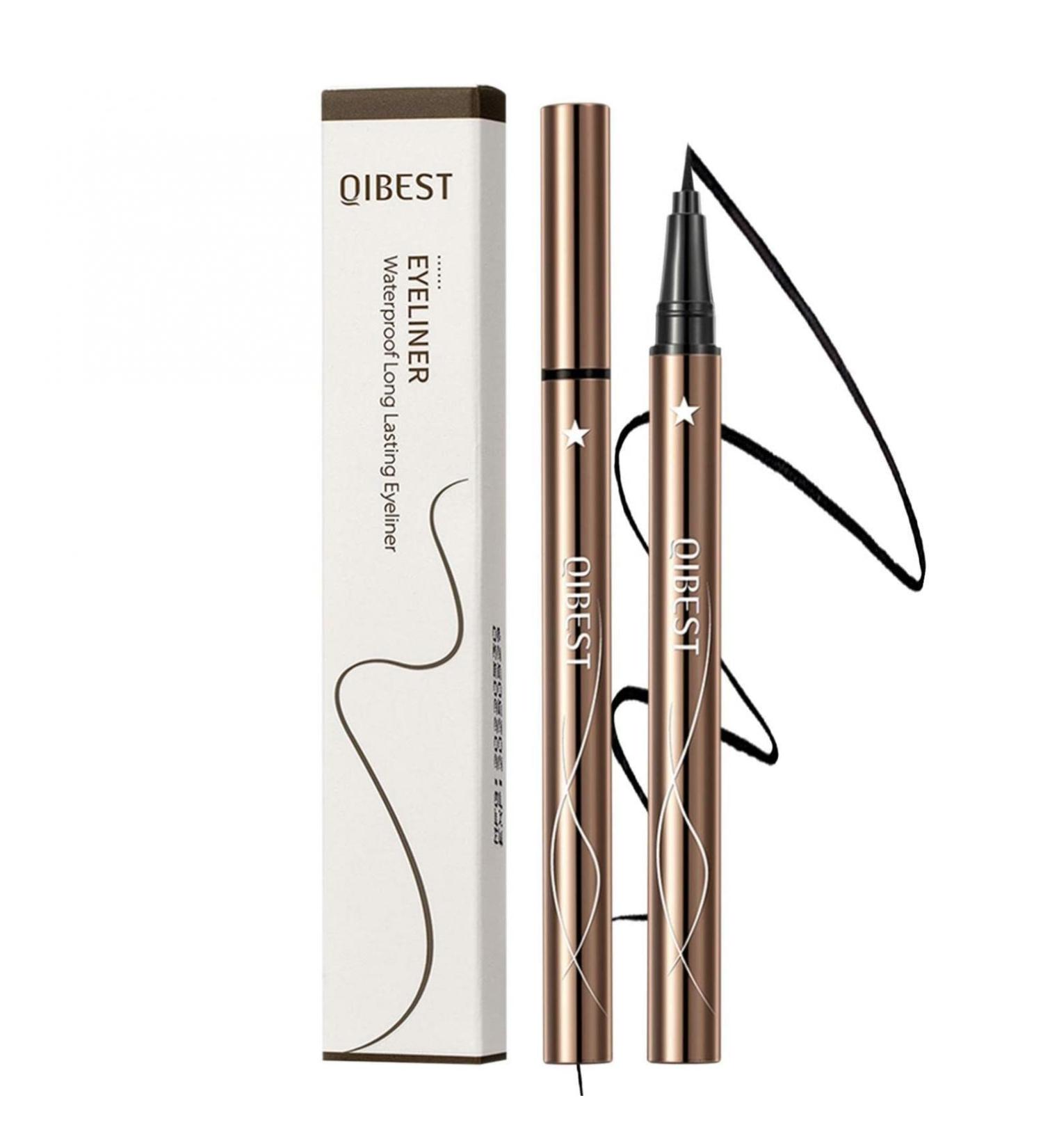 Waterproof Liquid Eyeliner Pen | Smudge Proof & Long Lasting | Ultra Fine Tip | Black/Brown | 0.14 Fl Oz - Pack of 1 - Buy Online on GoSupps.com
