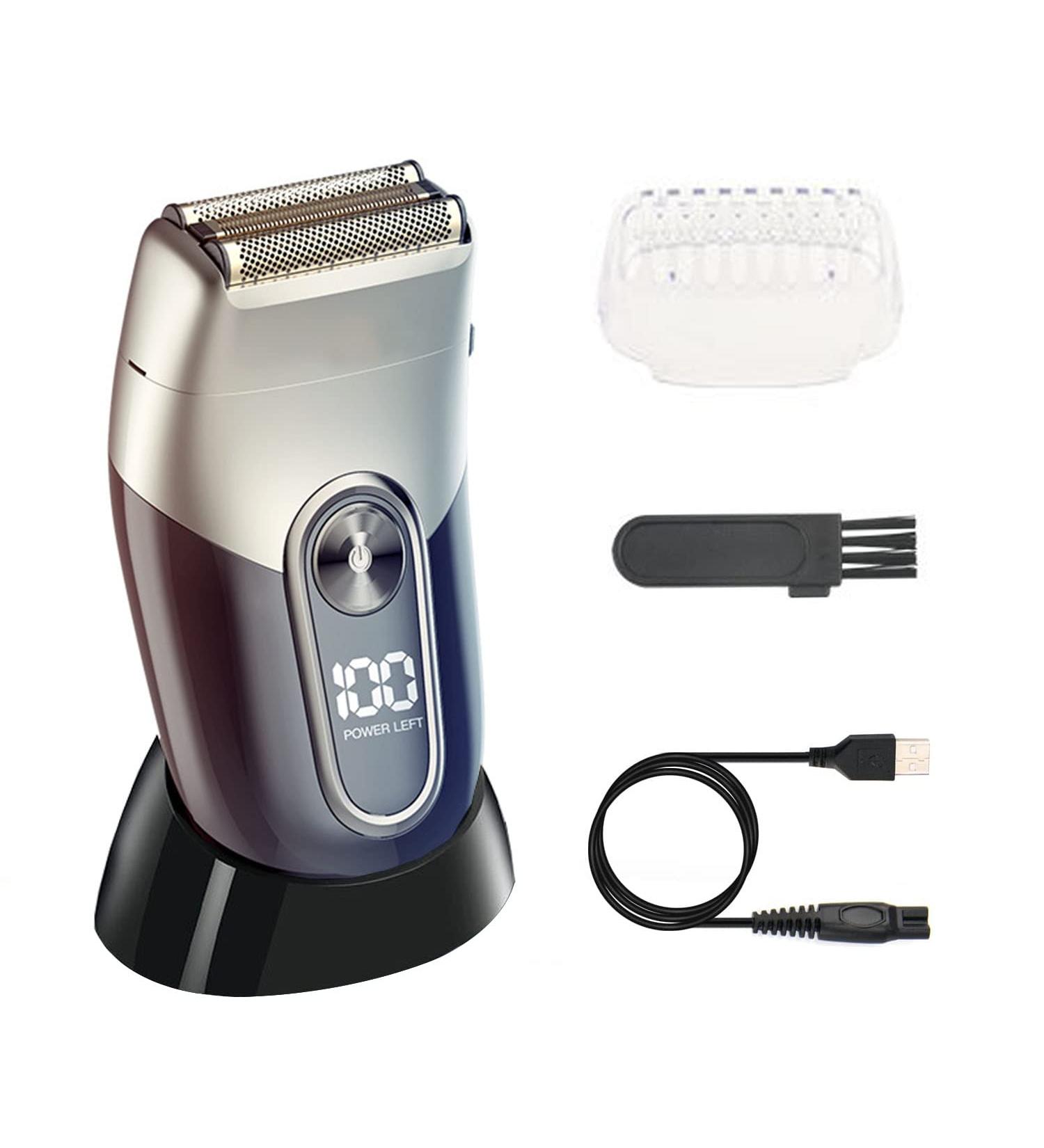 Electric Shaver for Men - Triple Blade Head Shaver Wet & Dry Foil Razor | Perfect Christmas Gift for Bald Men - Buy Online on GoSupps.com