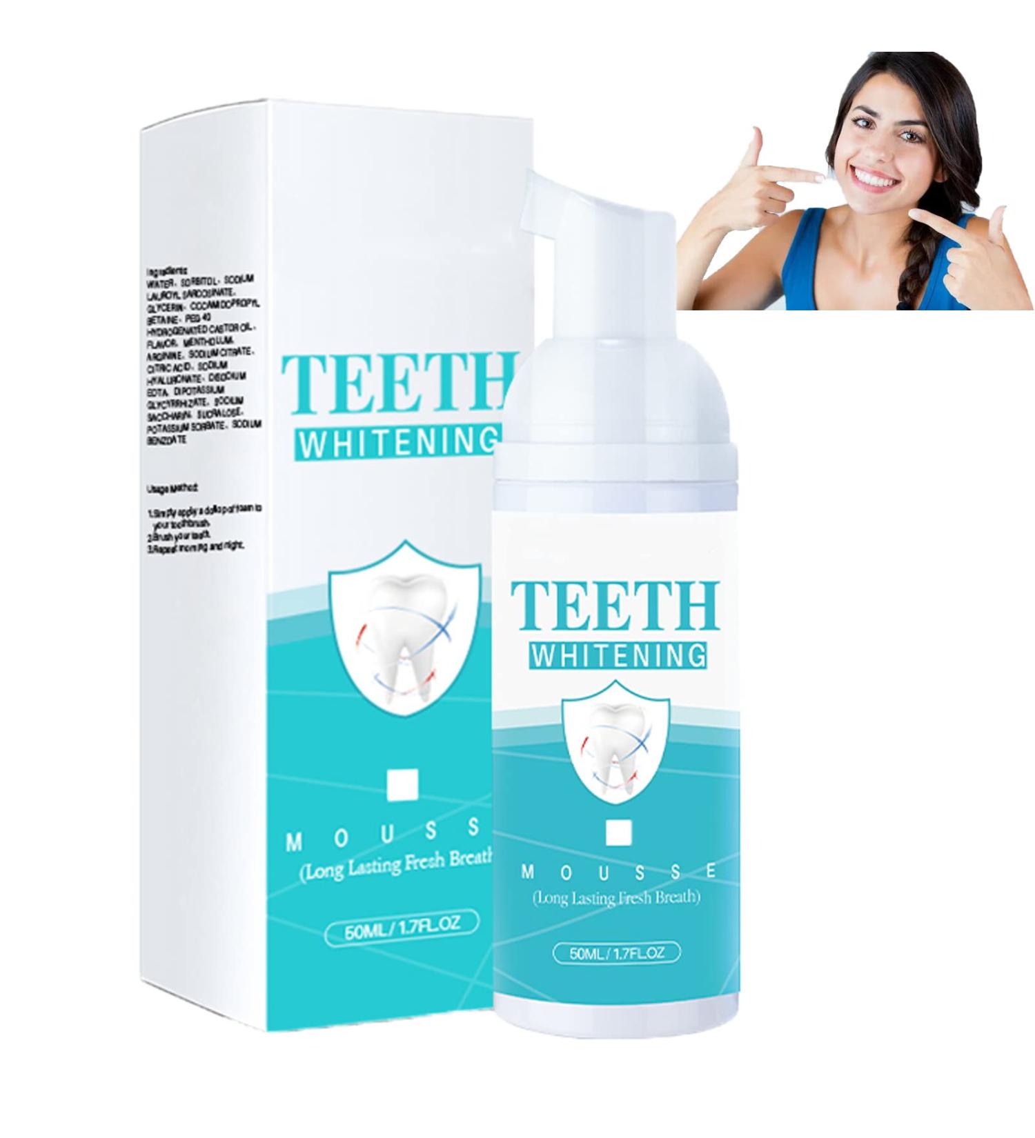 TeethAid: Whitening Toothpaste & Foam for Sensitive Teeth | Deep Cleaning Mouthwash for Cavity Prevention & Healing - Buy Online on GoSupps.com