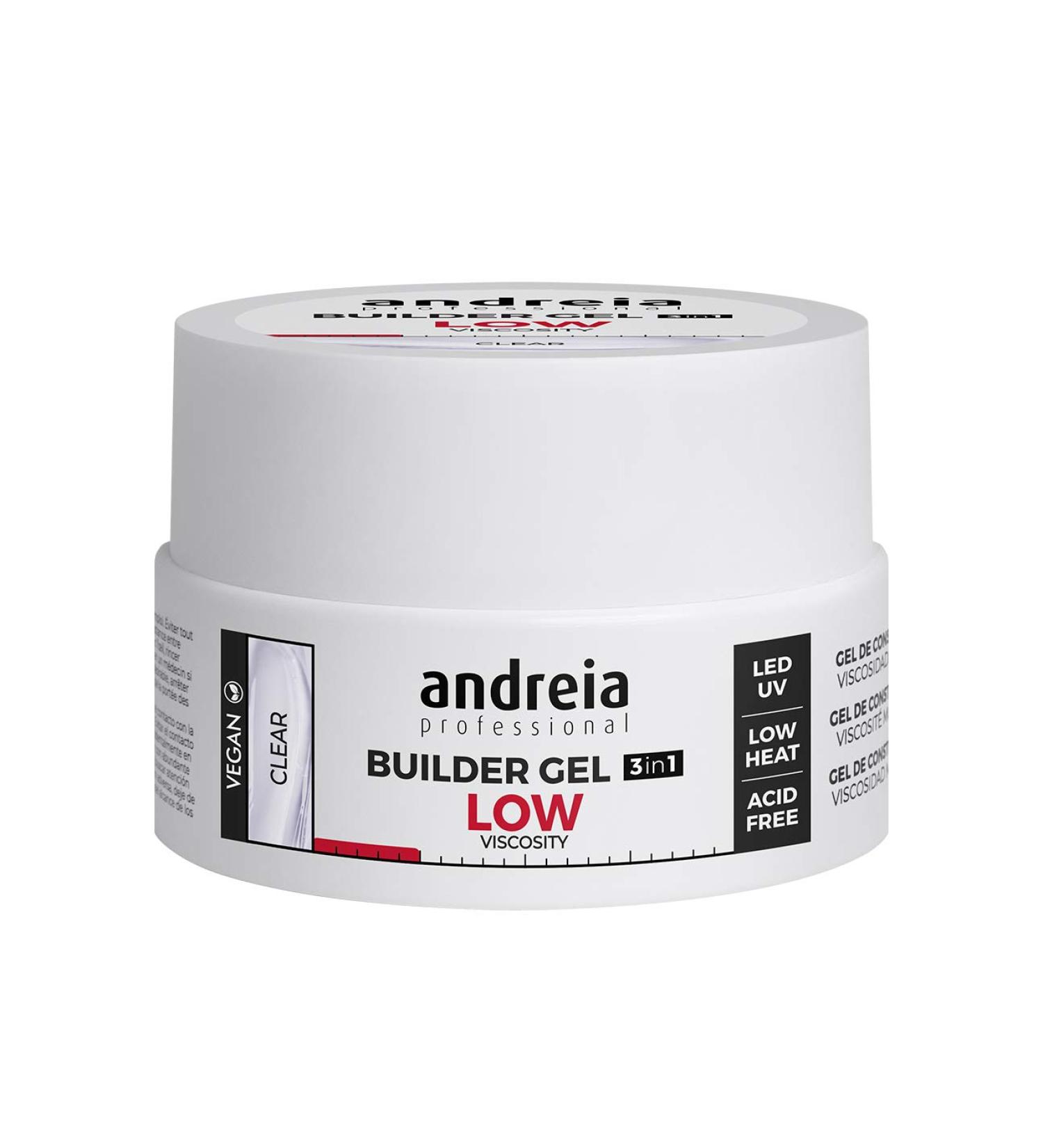 Andreia Professional Gel Builder Low Viscosity Clear - LED et UV - Clear 22g - Buy Online on GoSupps.com
