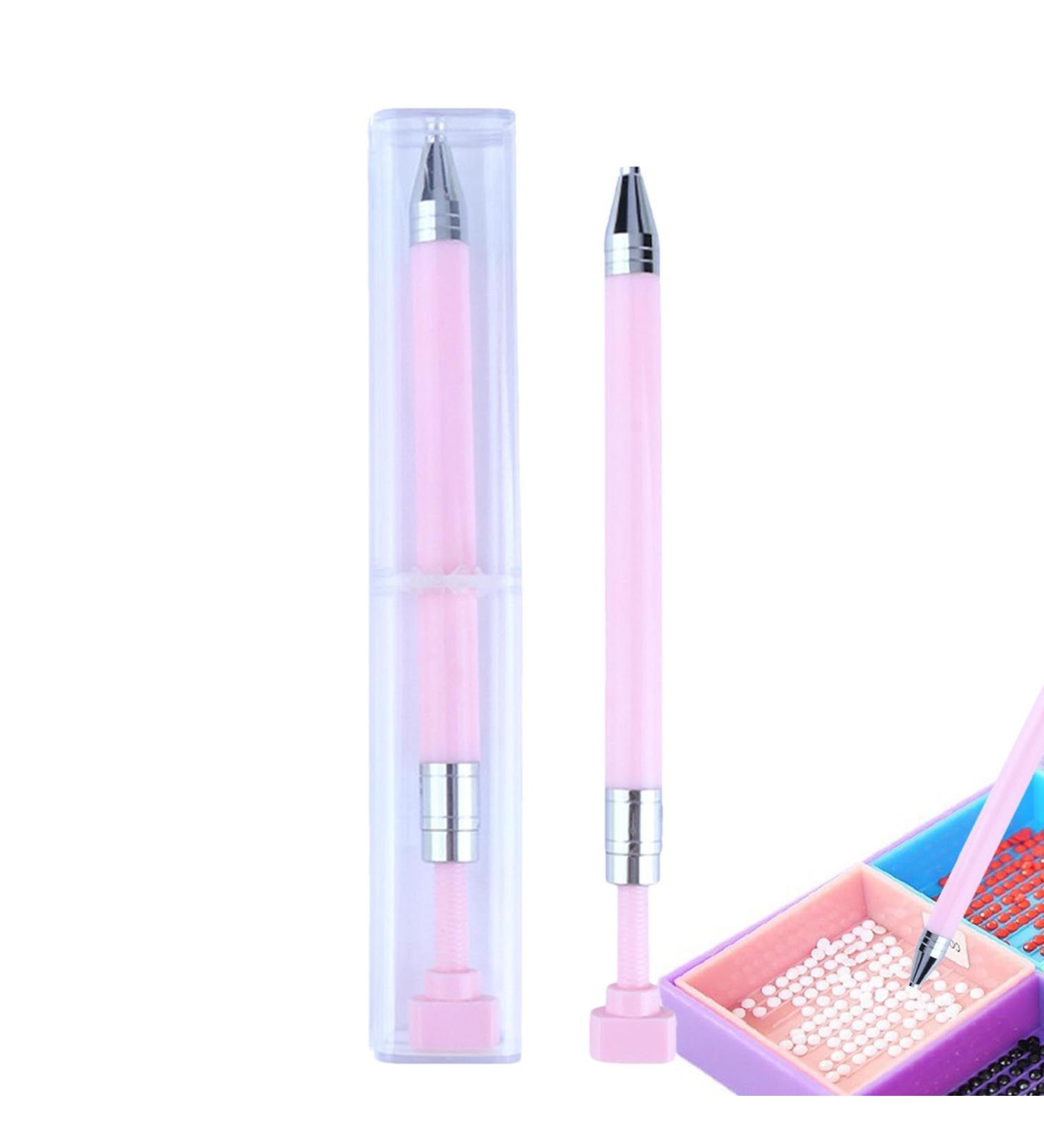 Shurzzesj Nail Art Drill | Manicure Art Precision Pencil Rhinestone Art Portable Dotting Nail Too for Home Travel Business Trip Apartment Pink - Buy Online on GoSupps.com