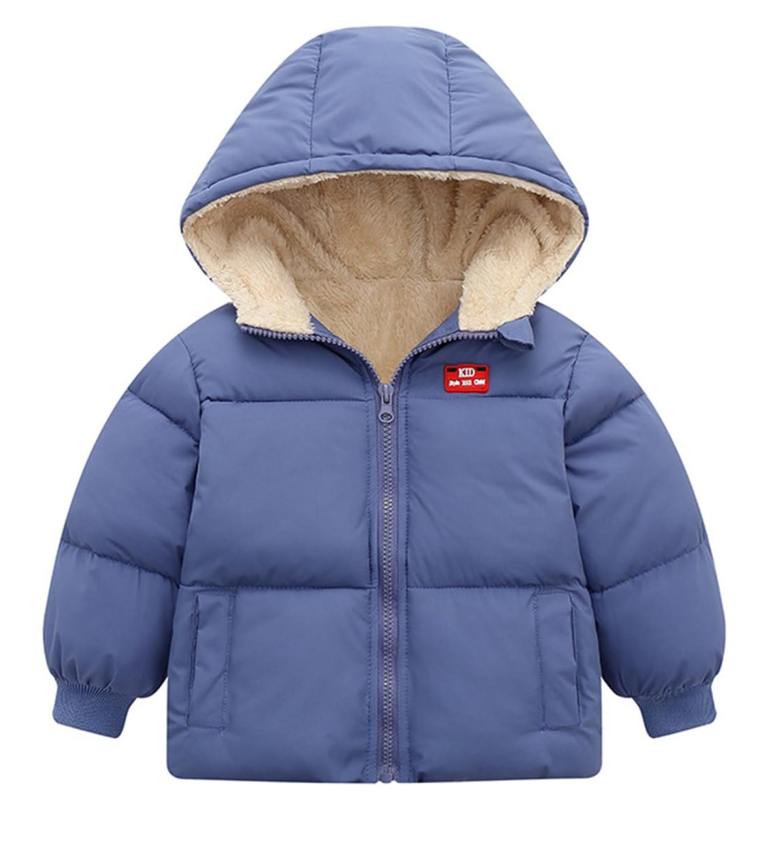 Kids4ever Toddler Hooded Winter Jacket | Royal Blue | 3-4 Years - Buy Online on GoSupps.com