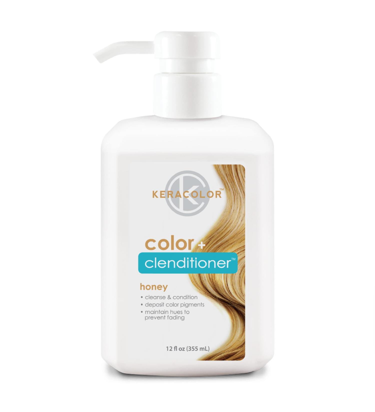 Keracolor Clenditioner Hair Dye - Semi Permanent Color Depositing Conditioner (Honey) - 12 Fl Oz - Cruelty-Free - 20 Colors Available - Buy Online on GoSupps.com