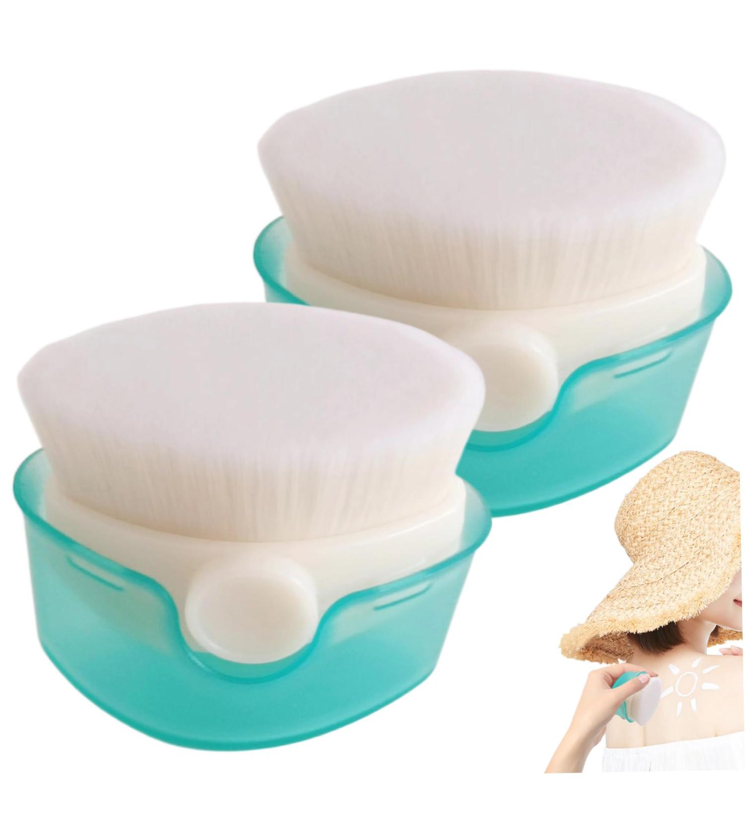 Sunscreen Applicator for Kids - 2 Pack Brush with Cap | Evenly Apply Lotion & Cream | Non-Absorbent Sunblock Tool - Buy Online on GoSupps.com