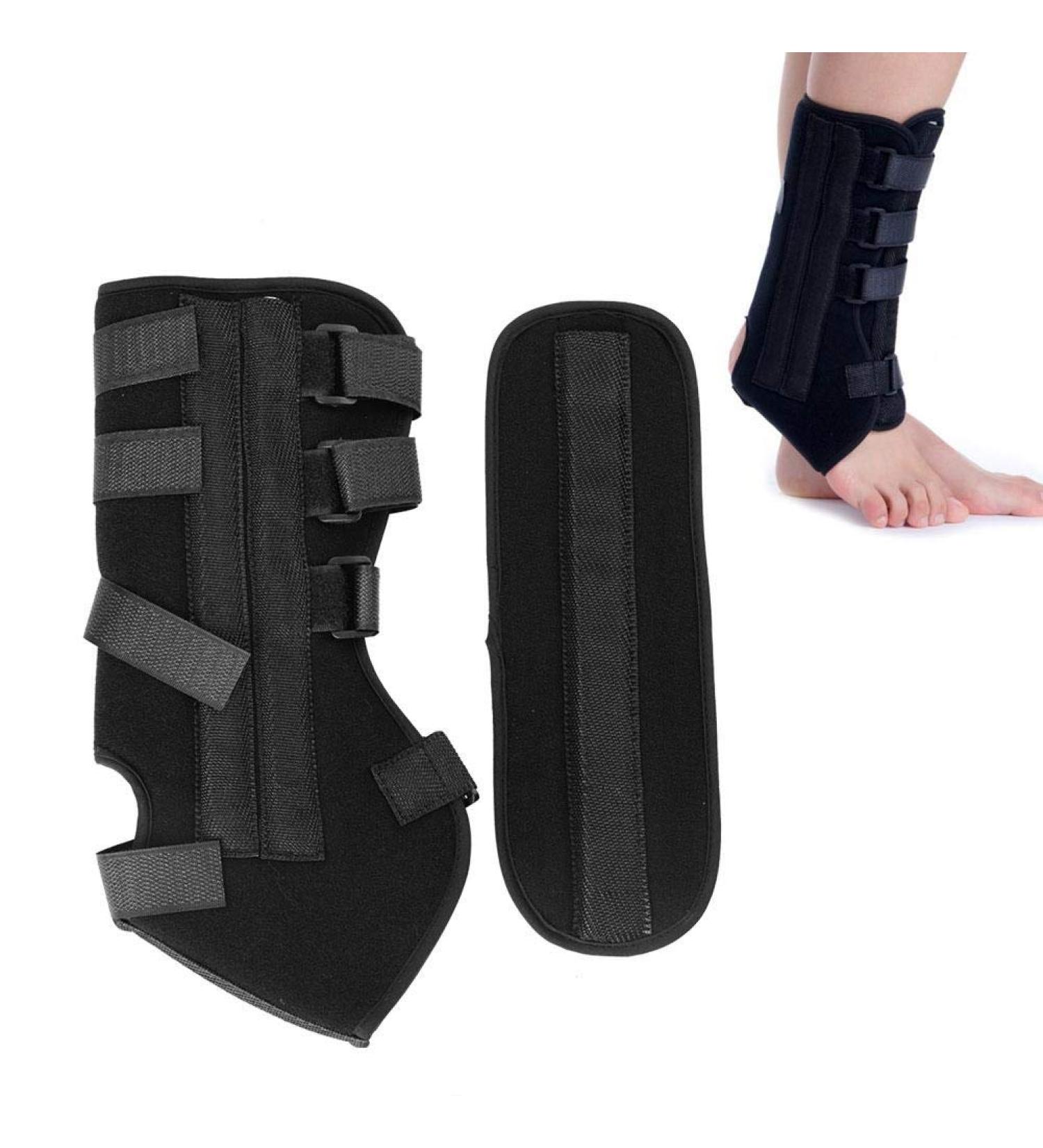 Buy Adjustable Lightweight Ankle Stabilizer Brace | Breathable Lace-Up Support for Men & Women - Calf Splint with Magic Pads - Buy Online on GoSupps.com