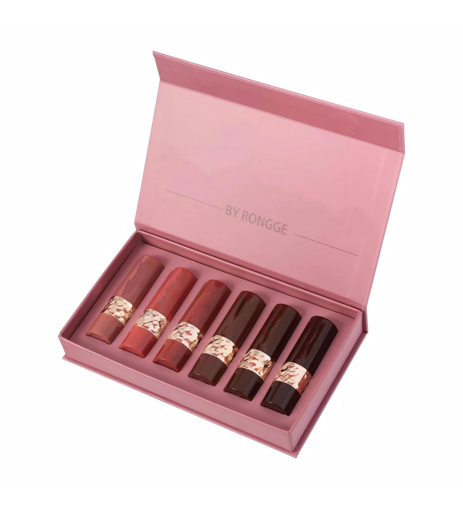  PCC PTYXIS 6Pcs Lip Gloss Lipstick for Makeup Liquid Matte Non-Gradient Lip Gloss Suitable for Girls Makeup Gift (#C 12.3g) - Buy Online on GoSupps.com