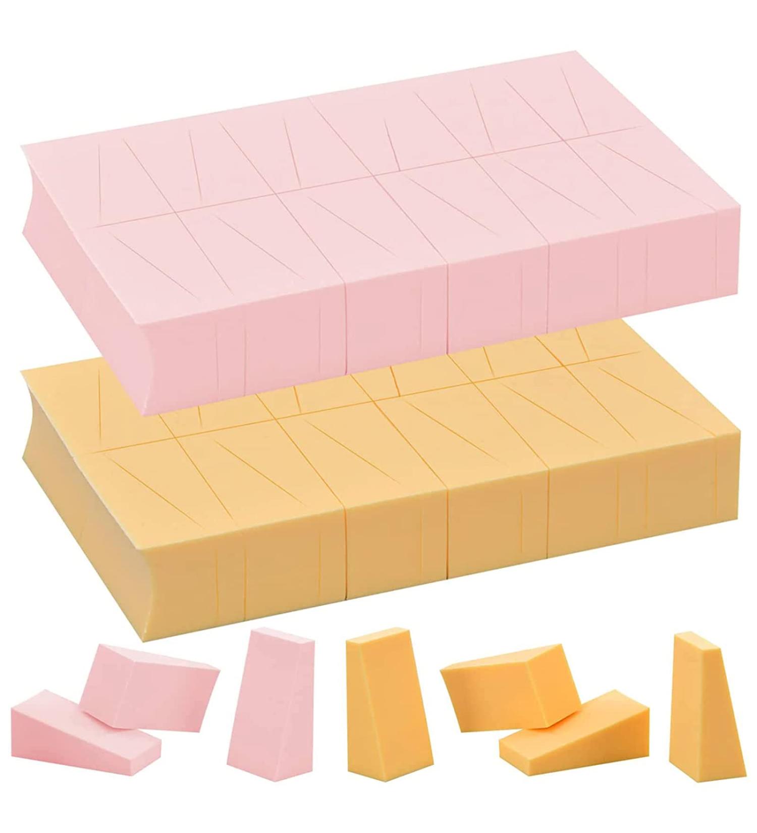 Vesaneae 48-Piece Washable Makeup Sponge Set - Triangle Wedge for Powder Cream & Liquid - Ideal Cosmetics Sponges for Flawless Application - Buy Online on GoSupps.com