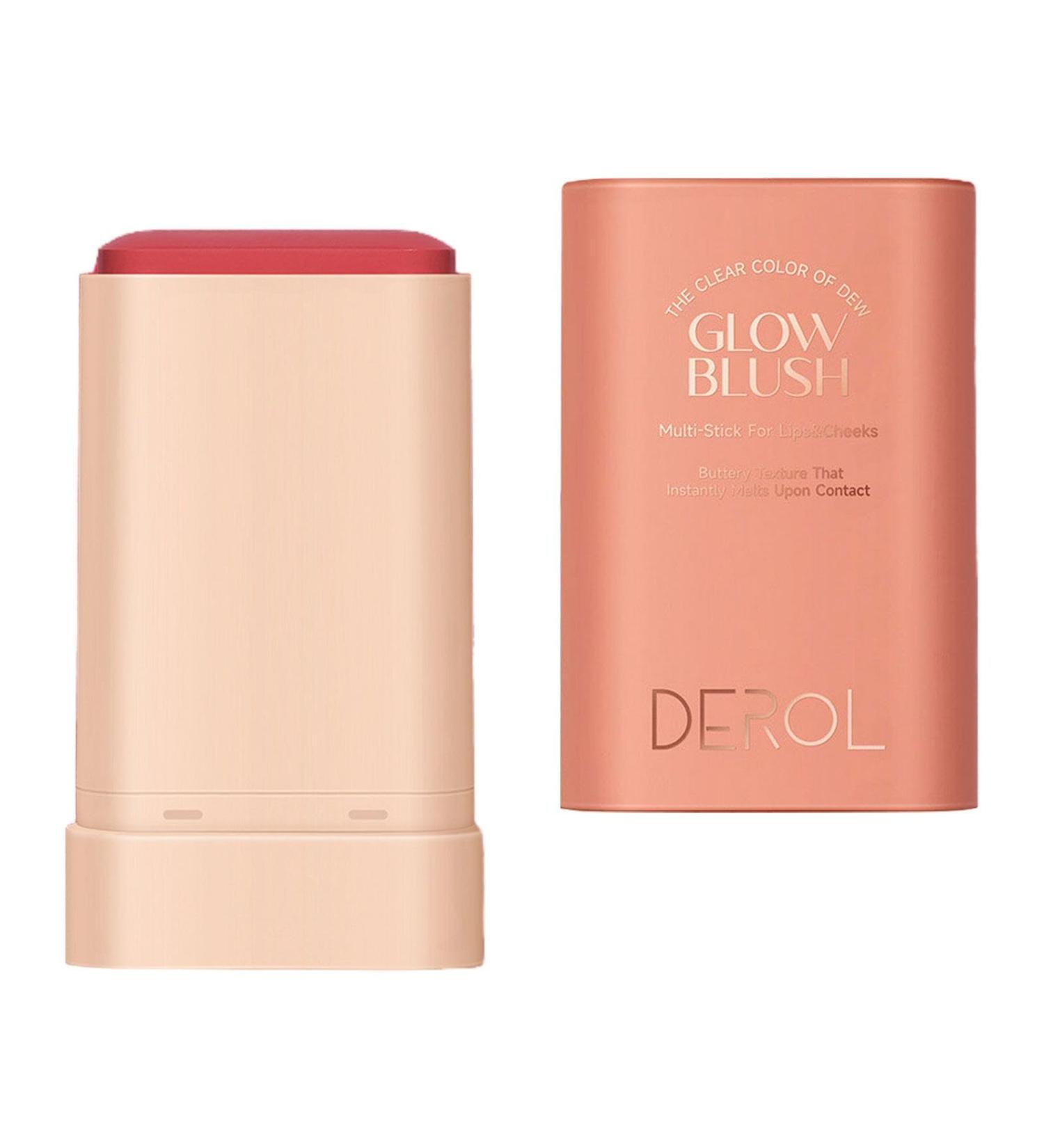 JAYIOLA Makeup Blush Stick Face Blush Weightless Solid Moisturizing Stick Cream Blush Stick for Women Ladies Daily All Skin Red - Buy Online on GoSupps.com