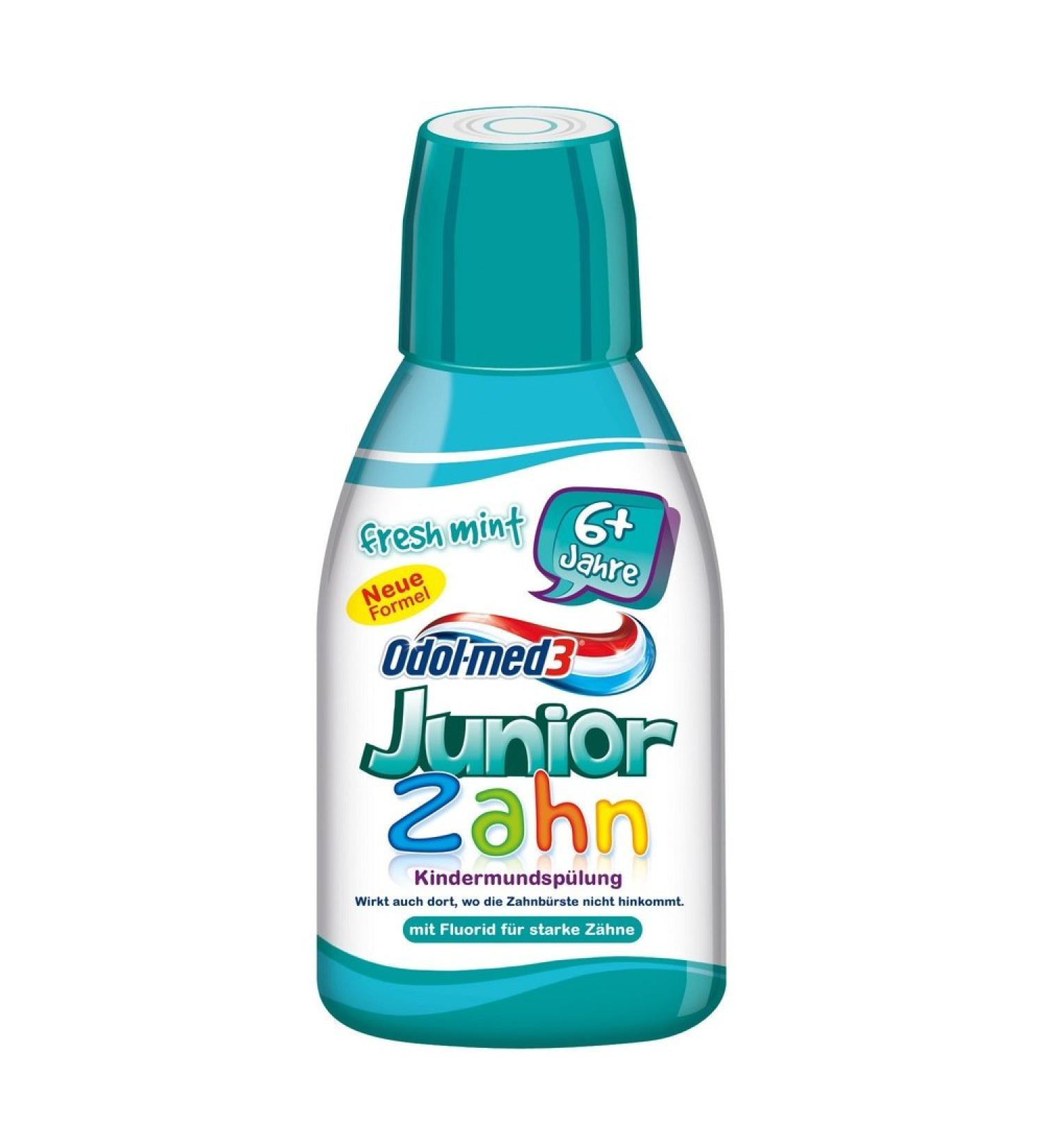 Odol-med 3 Mouthwash Junior Fresh Mint 300 ml 1 pack