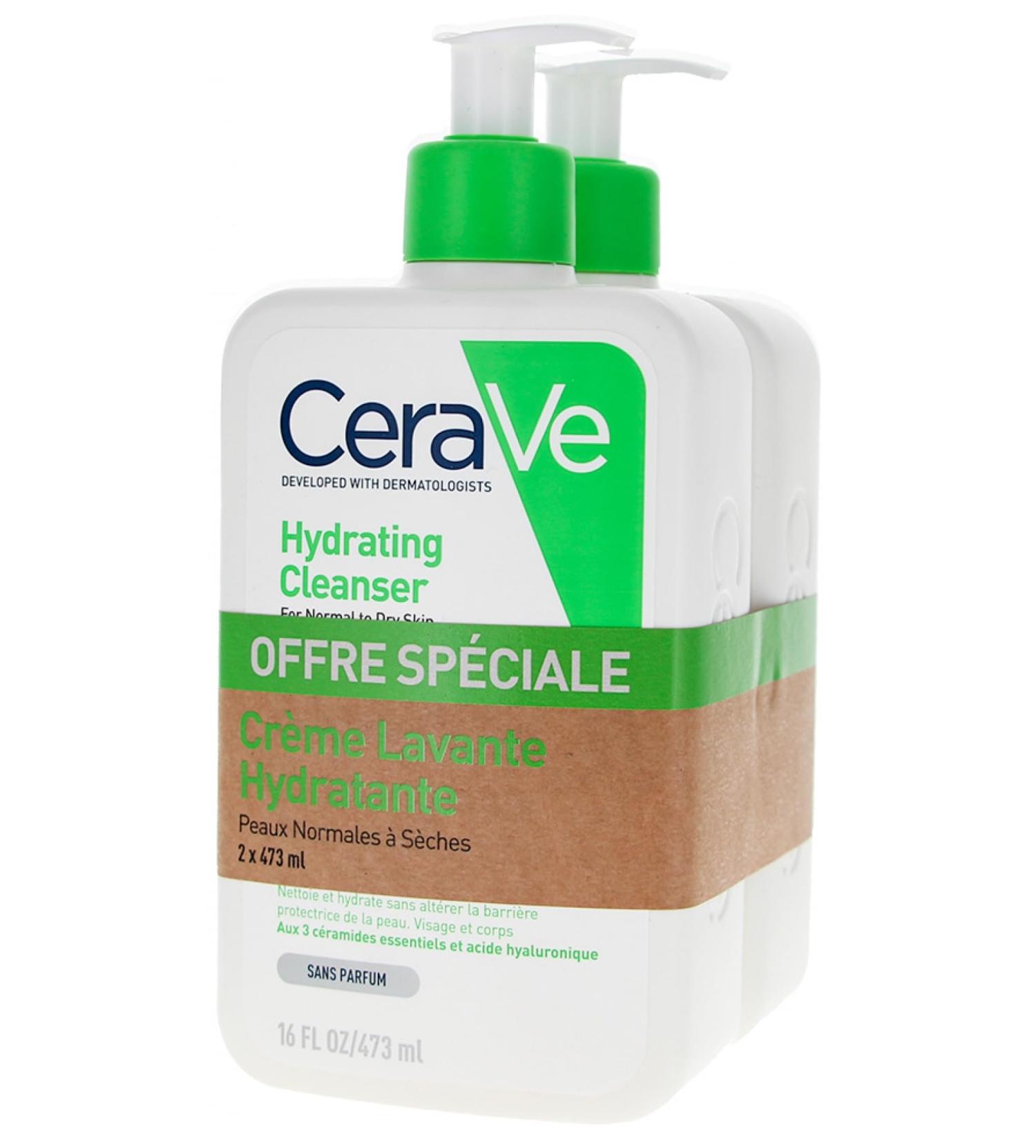 CeraVe Moisturizing Washing Cream pack of 2 x 473 ml