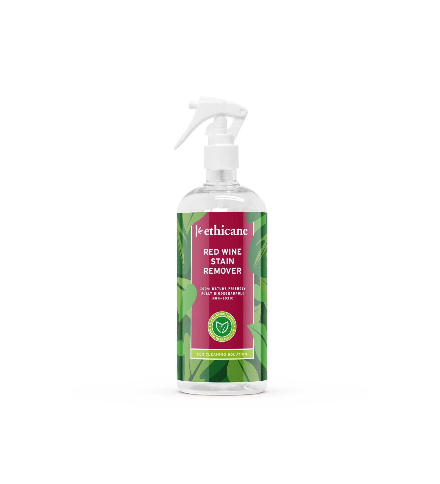 ethicane - Eco-friendly Red Wine Stain Remover 500ml | Powerful Plant based non toxic formula Clear - Buy Online on GoSupps.com