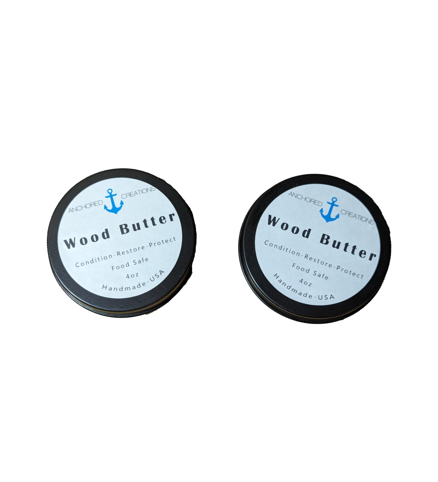 Handmade Black Wood Butter - 4 oz x 2 | Food Safe Cutting Board Conditioner - Restore & Protect | Made in the USA - Buy Online on GoSupps.com