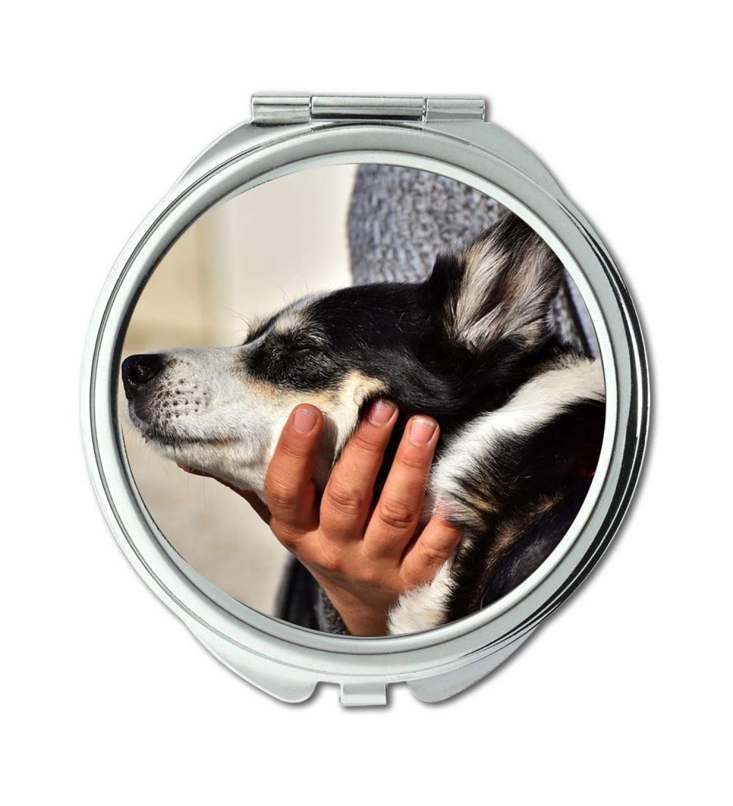 Mirror Compact Mirror Hybrid Mixed Breed Dog Dog Small Fur Dear Knuffig pocket mirror portable mirror - Buy Online on GoSupps.com