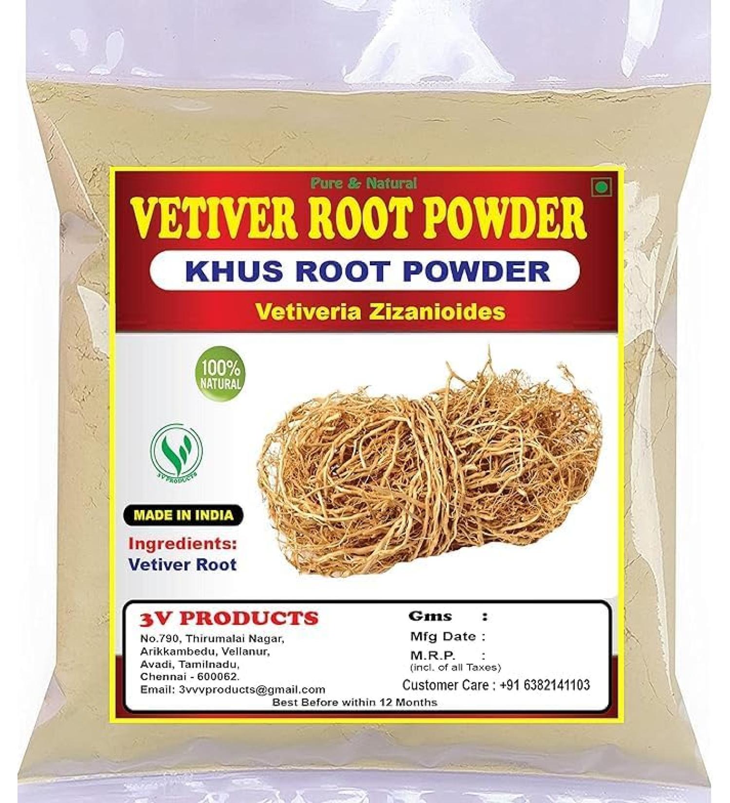 Vetiver Root Powder 50 GM Khus Root Powder Pack Of 1 - Buy Online on GoSupps.com