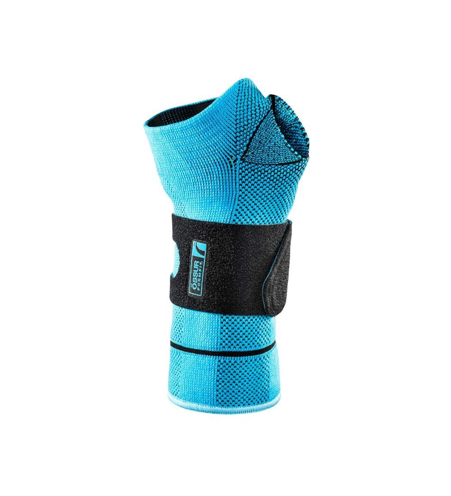 Ossur Formfit Pro Wrist Brace (Blue) - XL Left for Chronic Wrist Pain Relief Overuse Injuries & Rheumatic Arthritis - 3D MotionTech Knit Compression Breathable Fabric - Buy Online on GoSupps.com