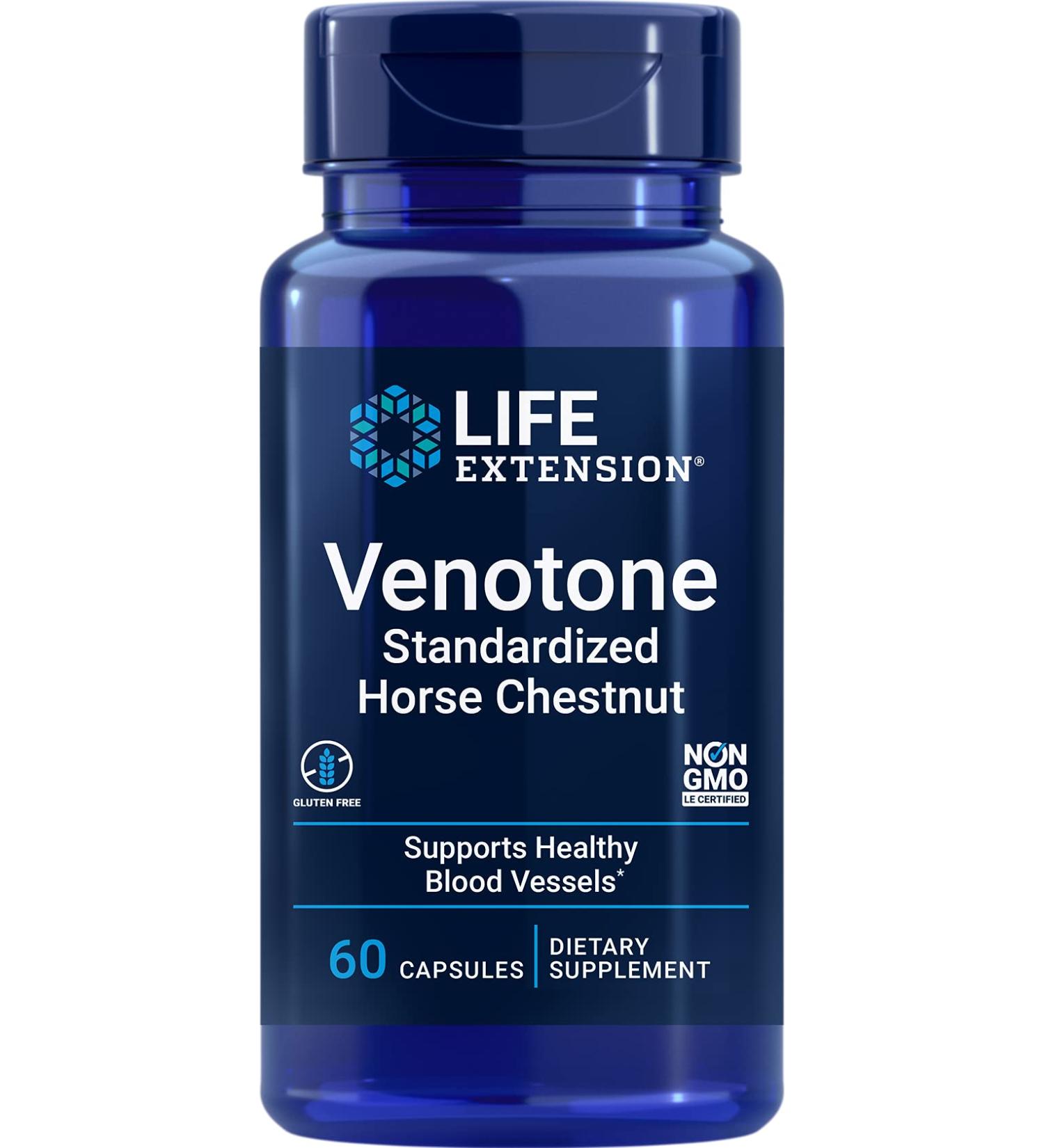 Life Extension Venotone - 60 Capsules for Vascular Health & Support - Buy Online on GoSupps.com