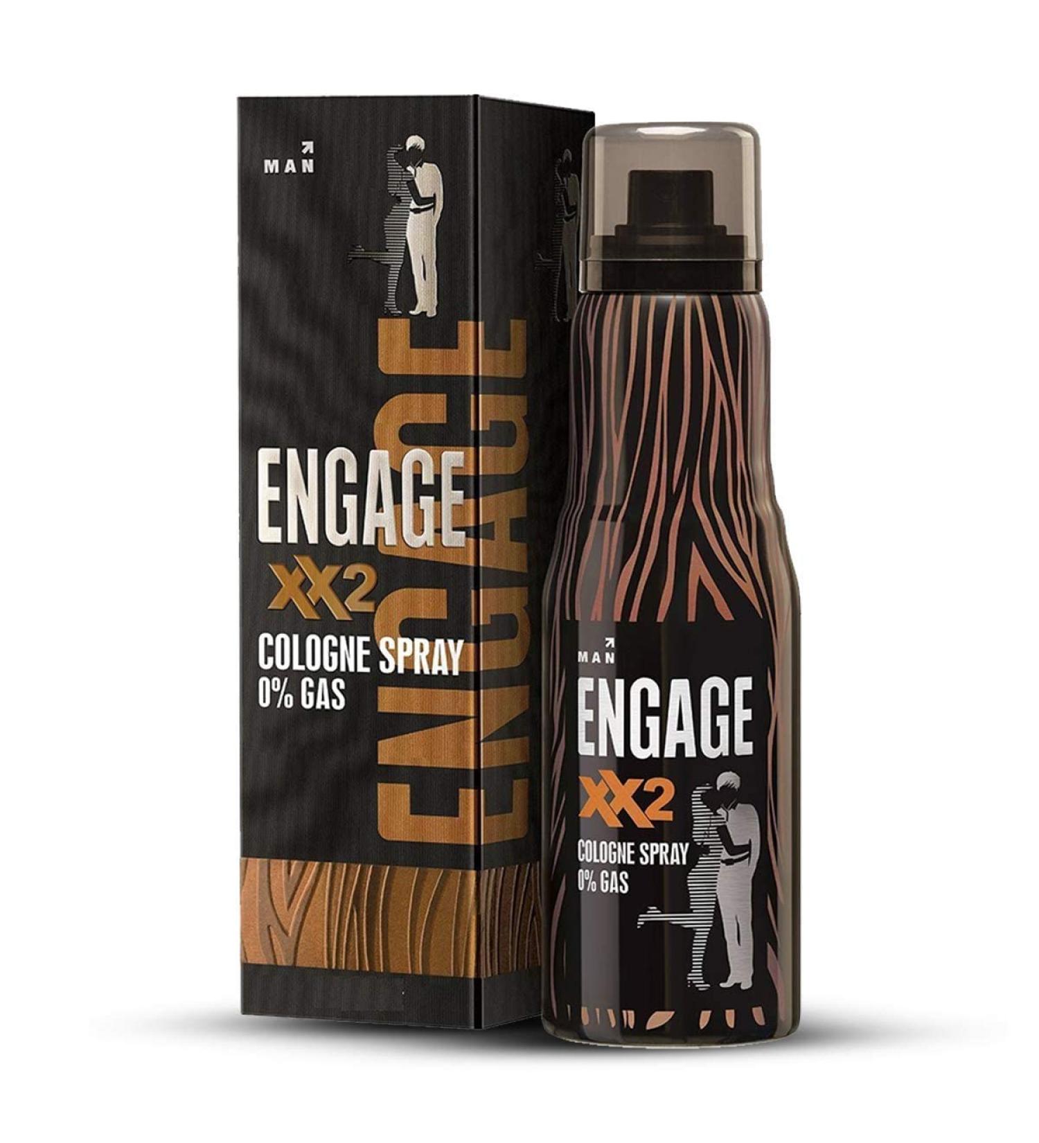 Engage XX2 Cologne No Gas Perfume for Men Spicy and Citrus Fragrance Scent Skin Friendly Perfume for Men Long Lasting Smell 135ml - Buy Online on GoSupps.com