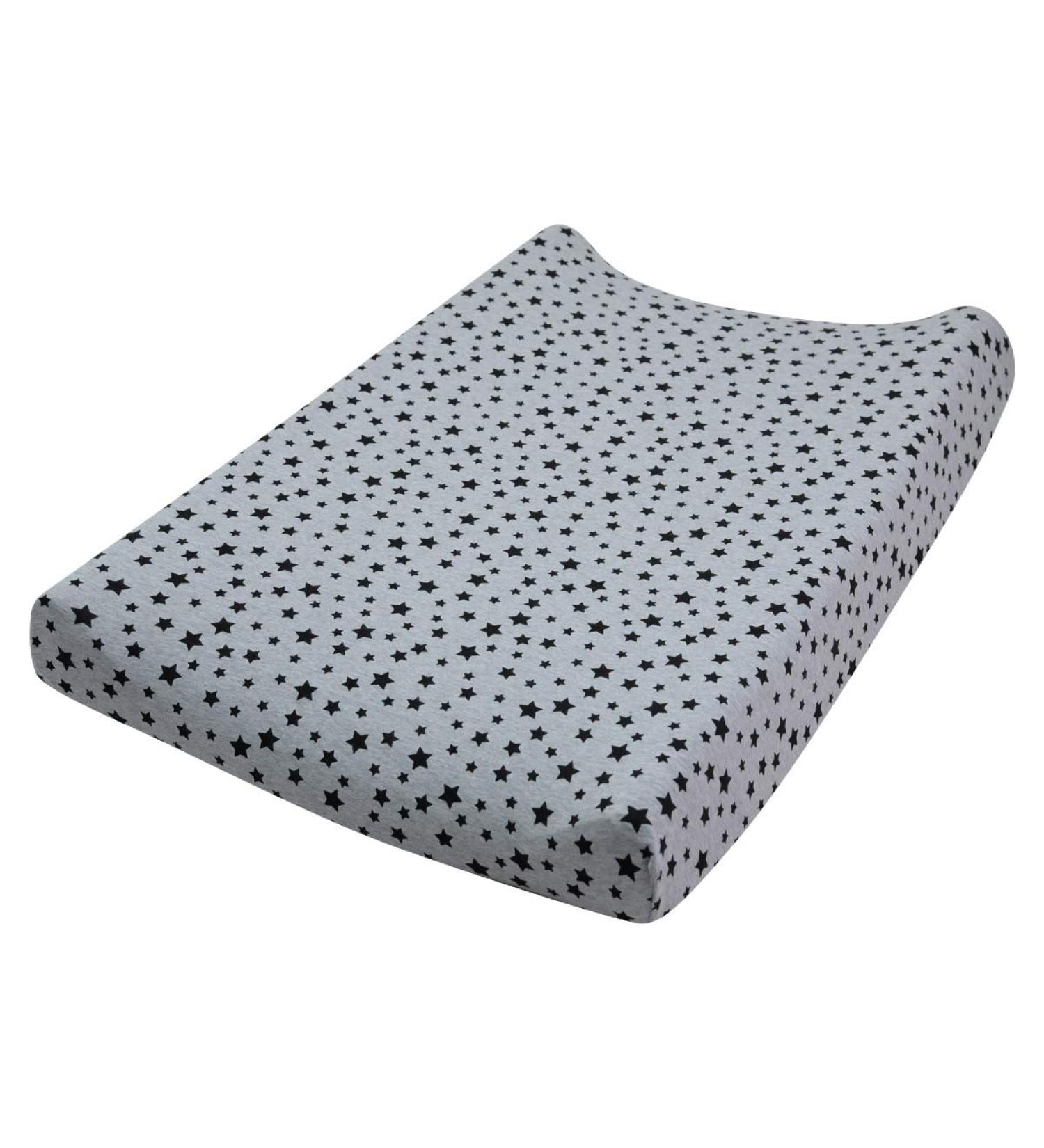 JYOKO KIDS Changing Mat Cover - Black Star (70 x 50 cm) | International Shipping Available - Buy Online on GoSupps.com
