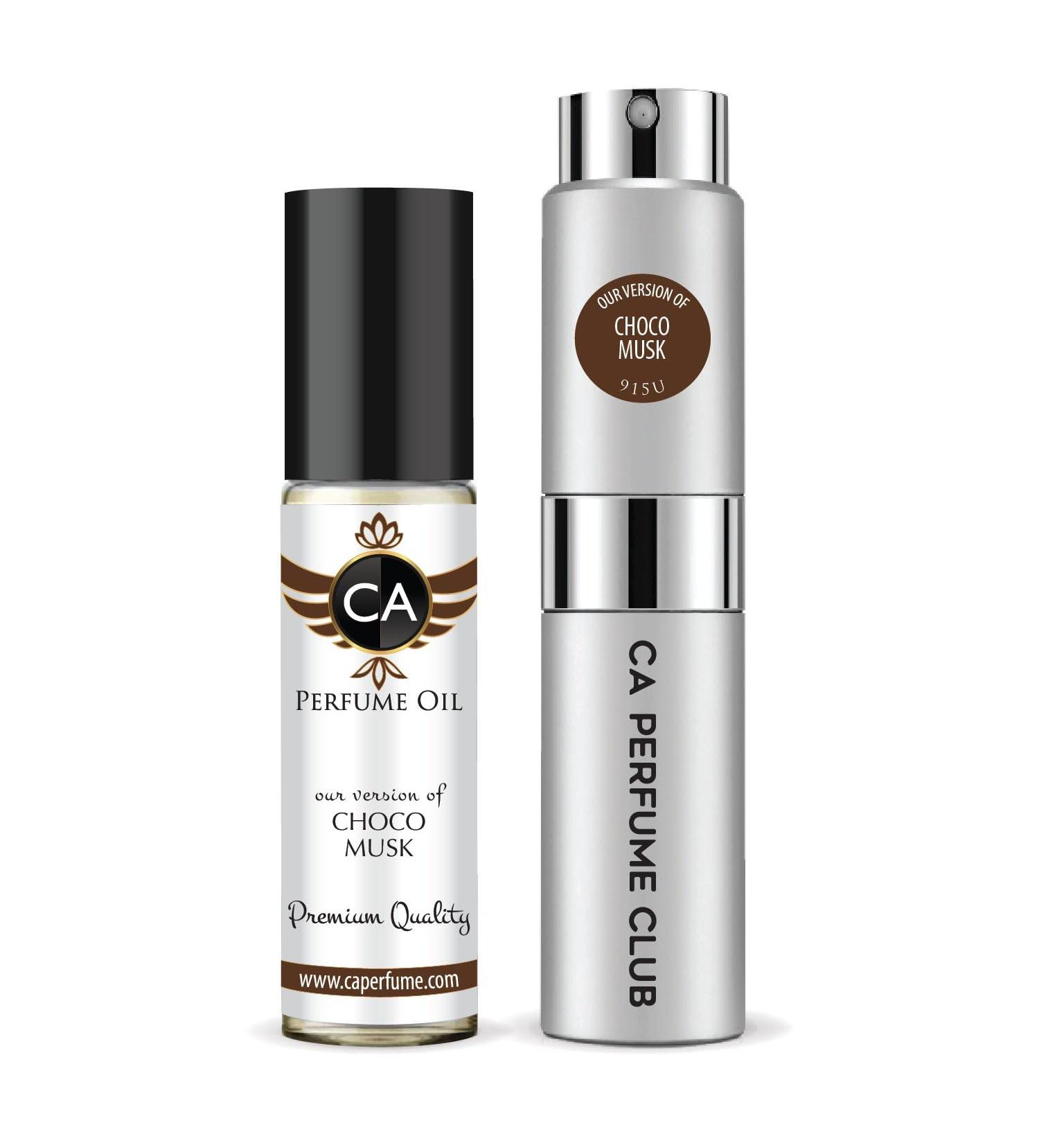 CA Perfume Duo Impression of Choco Musk For Women & Men Sprayer + Body Oil Roll-On Bottles 0.27 Fl Oz+0.33 Fl Oz - Buy Online on GoSupps.com