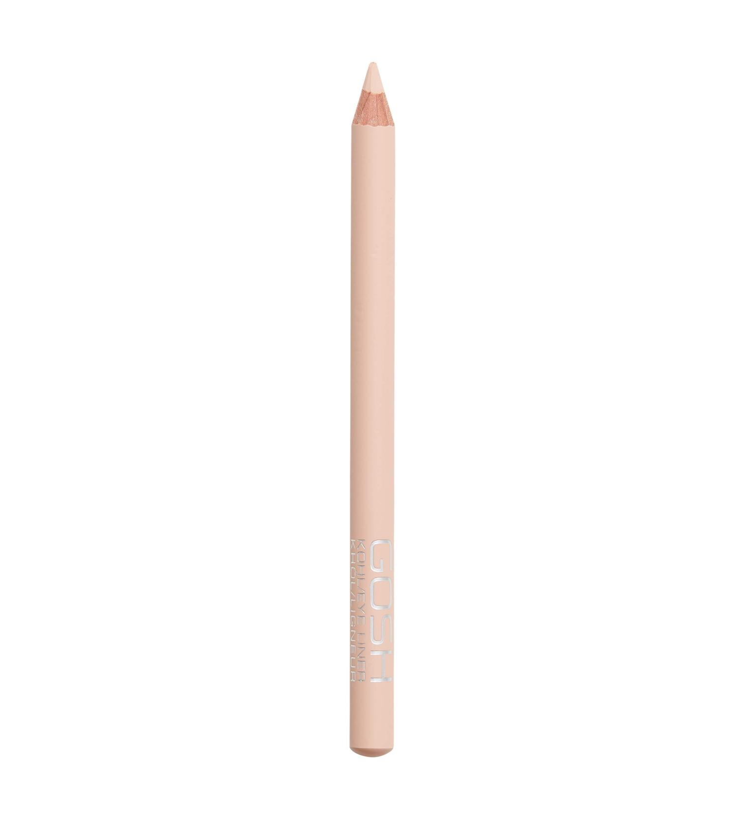 Gosh Kohl Eyeliner & Kajal 2-in-1 Makeup Pencil - Vegan Perfume-Free Nourishing Vitamin E - Simple Application for Eyes & Eyelids - Nude Color (1 Pack) - Buy Online on GoSupps.com