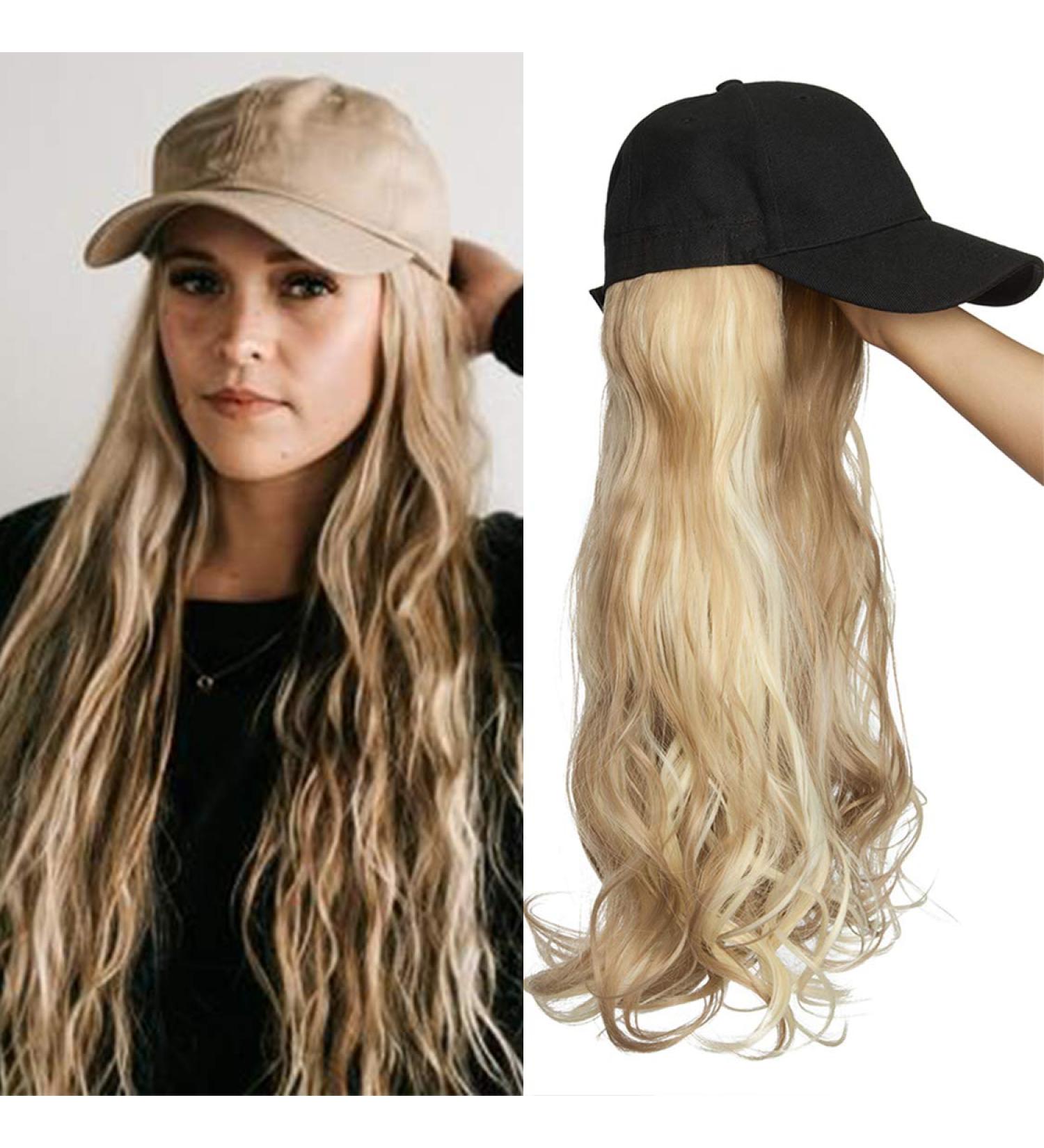 Buy Affordable Tess Extensions 16 Ombre Light Brown/Blond Synthetic Hair with Black Baseball Cap | 290g Women's Hair Extensions - Buy Online on GoSupps.com