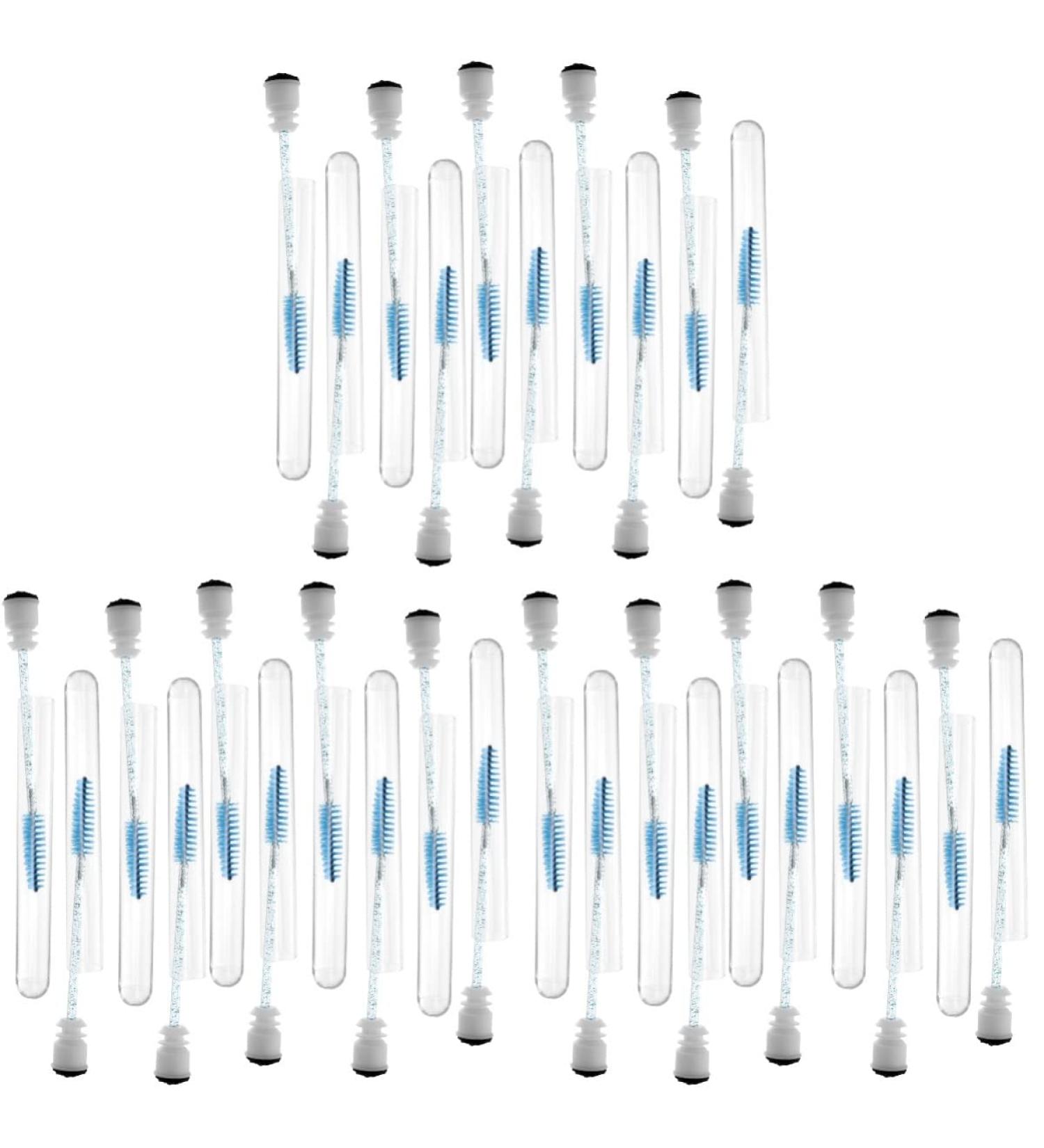 Beavorty Foam Protectors 30 Pcs Diamond Mascara Brush Clear Lash Mascara Disposable Mascara Portable Eyelash Tube Set 11.3x1.1cmx3pcs Dark Bluex3pcs - Buy Online on GoSupps.com