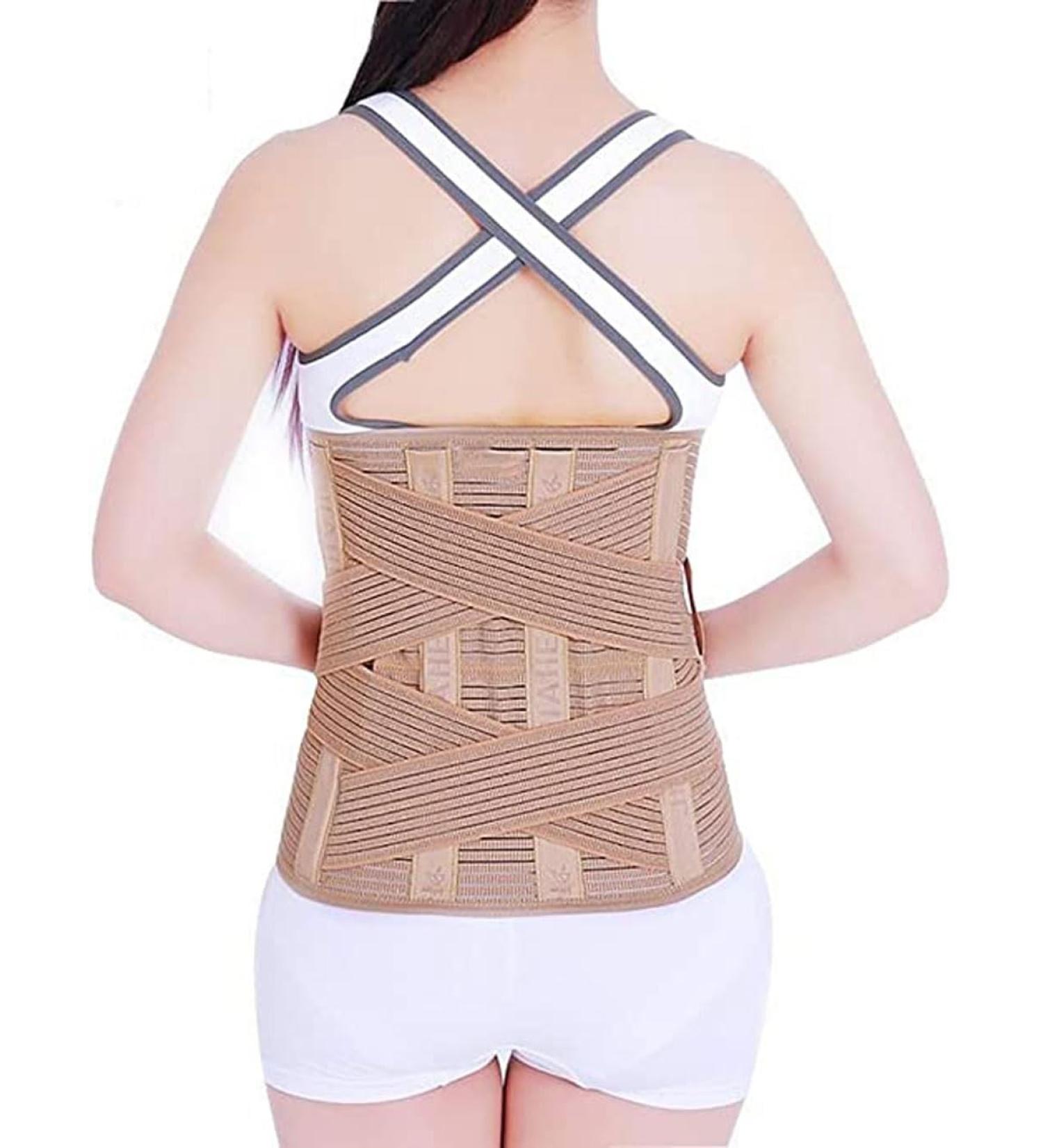 Tylxayoxa XXL Lower Back Support Belt - Lumbar Spine Compression for Sciatica Scoliosis & Herniated Disc Pain Relief | Unisex Waist Support - Buy Online on GoSupps.com