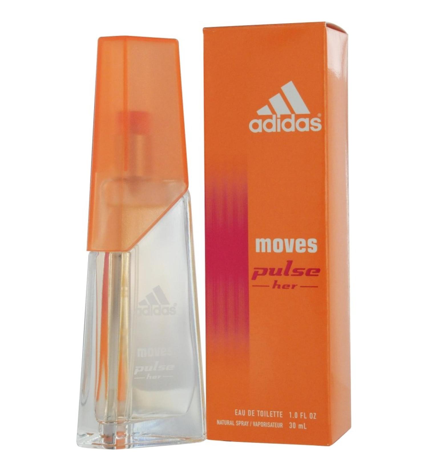Moves Pulse for Her Eau-De-Toilette Spray by Adidas 1 Fluid Ounce 1 Fl Oz (Pack of 1) For Her