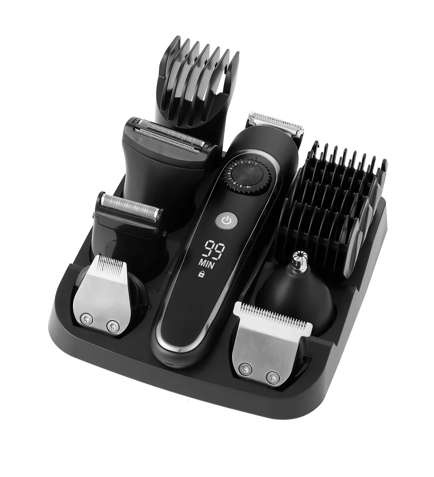 Professional 6-in-1 Hair Clippers & Beard Trimmer Kit - Waterproof Rechargeable | Top Hair Cutting Tools for Men - Buy Online on GoSupps.com