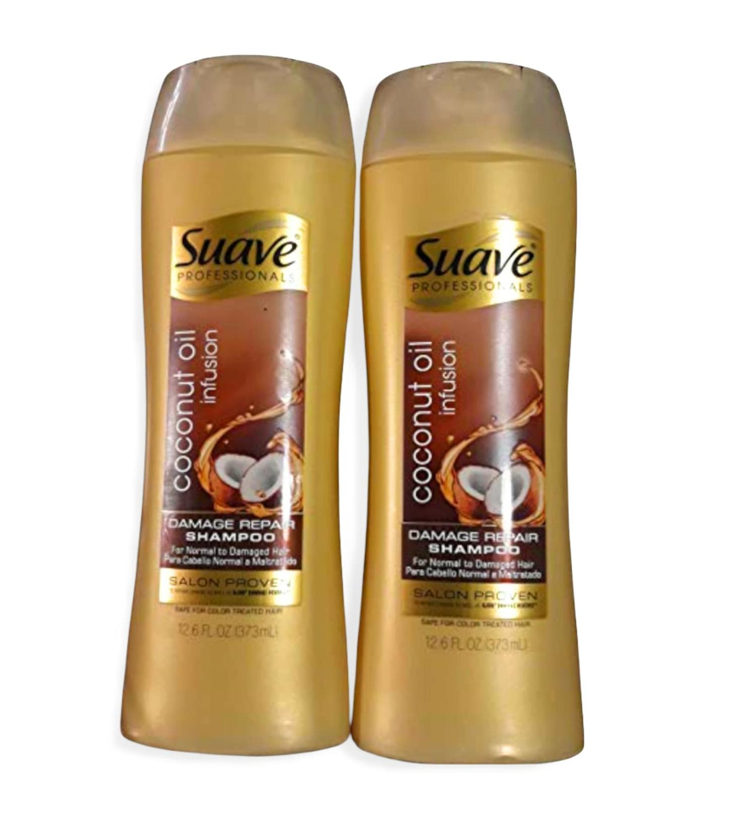 Suave Professional Coconut Oil Infusion Damage Repair Shampoo (Pack of 2)