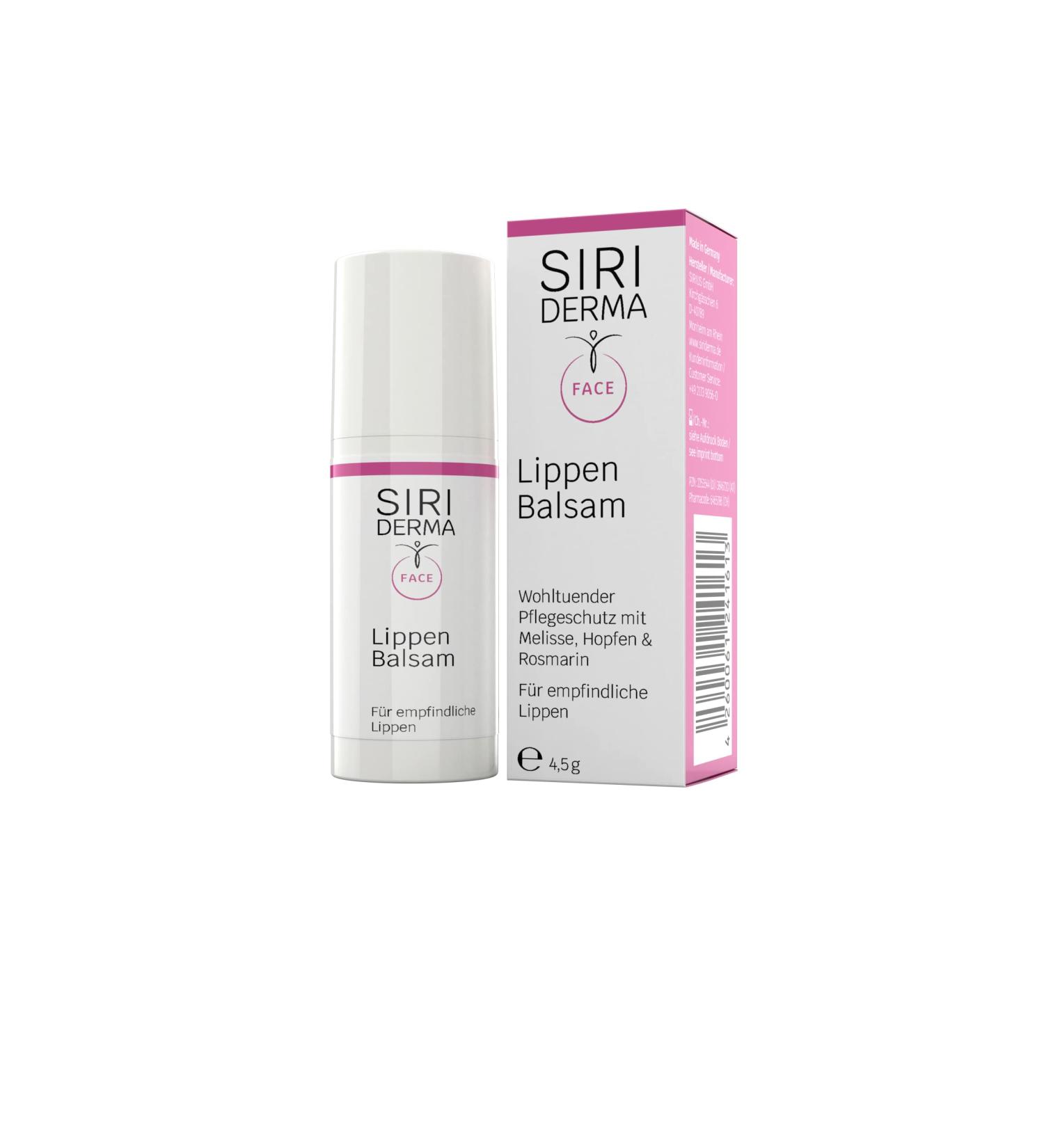 SIRIDERMA Lip Balm | Antibacterial Protection | 4.5g | Nourishing Oils & Extracts for Healthy Lips - Buy Online on GoSupps.com