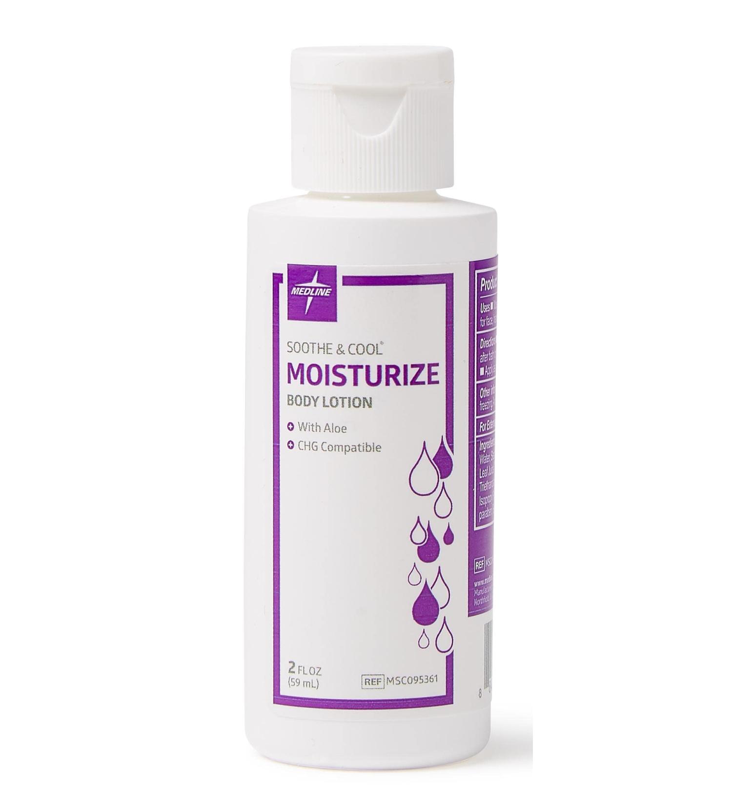 Medline Soothe & Cool Moisturizing Body Lotion Scented 2 oz.