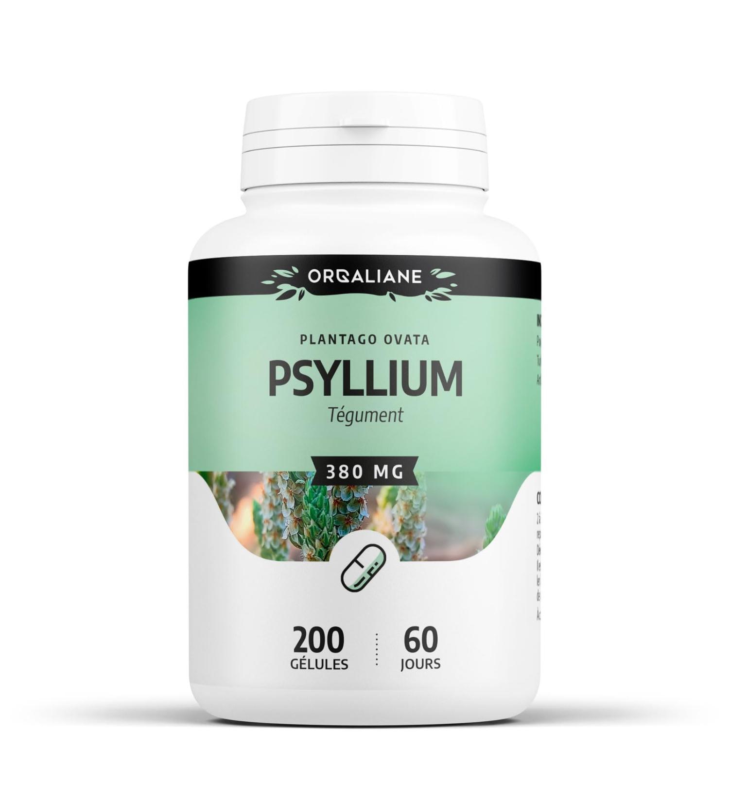 Psyllium Blond integuments 380 mg - 200 capsules - Buy Online on GoSupps.com