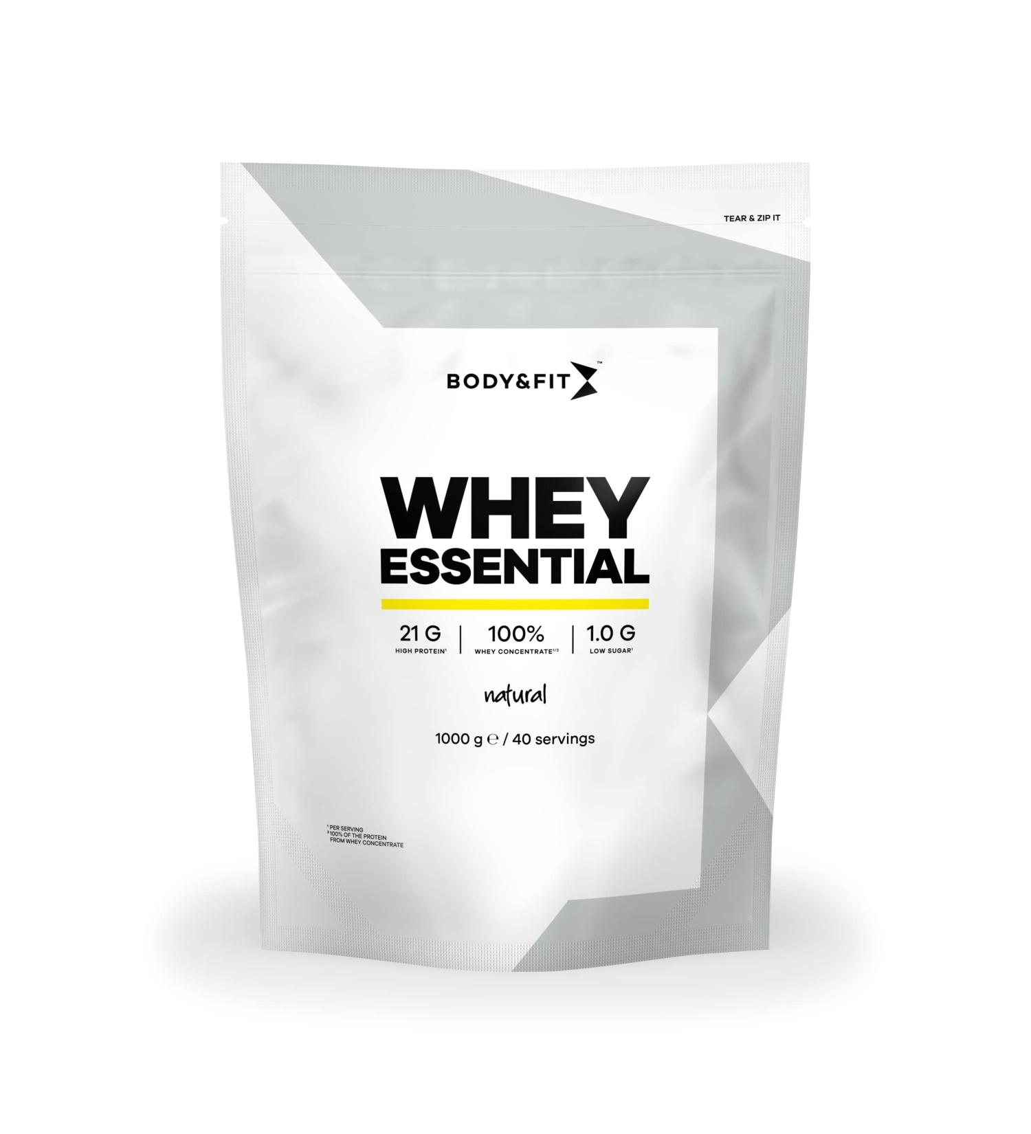 GLANBIA NUTRITIONAL UK Body & Fit Whey Essential Whey Protein Muscle Building and Recovery Protein Powder 100 Whey Protein Concentrate Natural 1000 grams - Buy Online on GoSupps.com