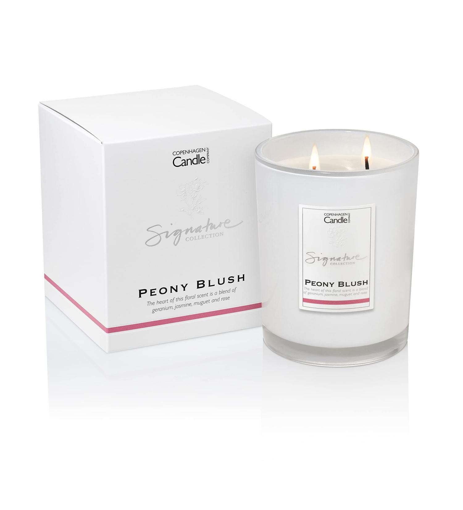 Luxury Scented Candles Gifts for Women | Natural Wax Blend | 65 Hours Burn time | Hotel Collection - Peony Blush (21oz) by The Copenhagen Company - Buy Online on GoSupps.com