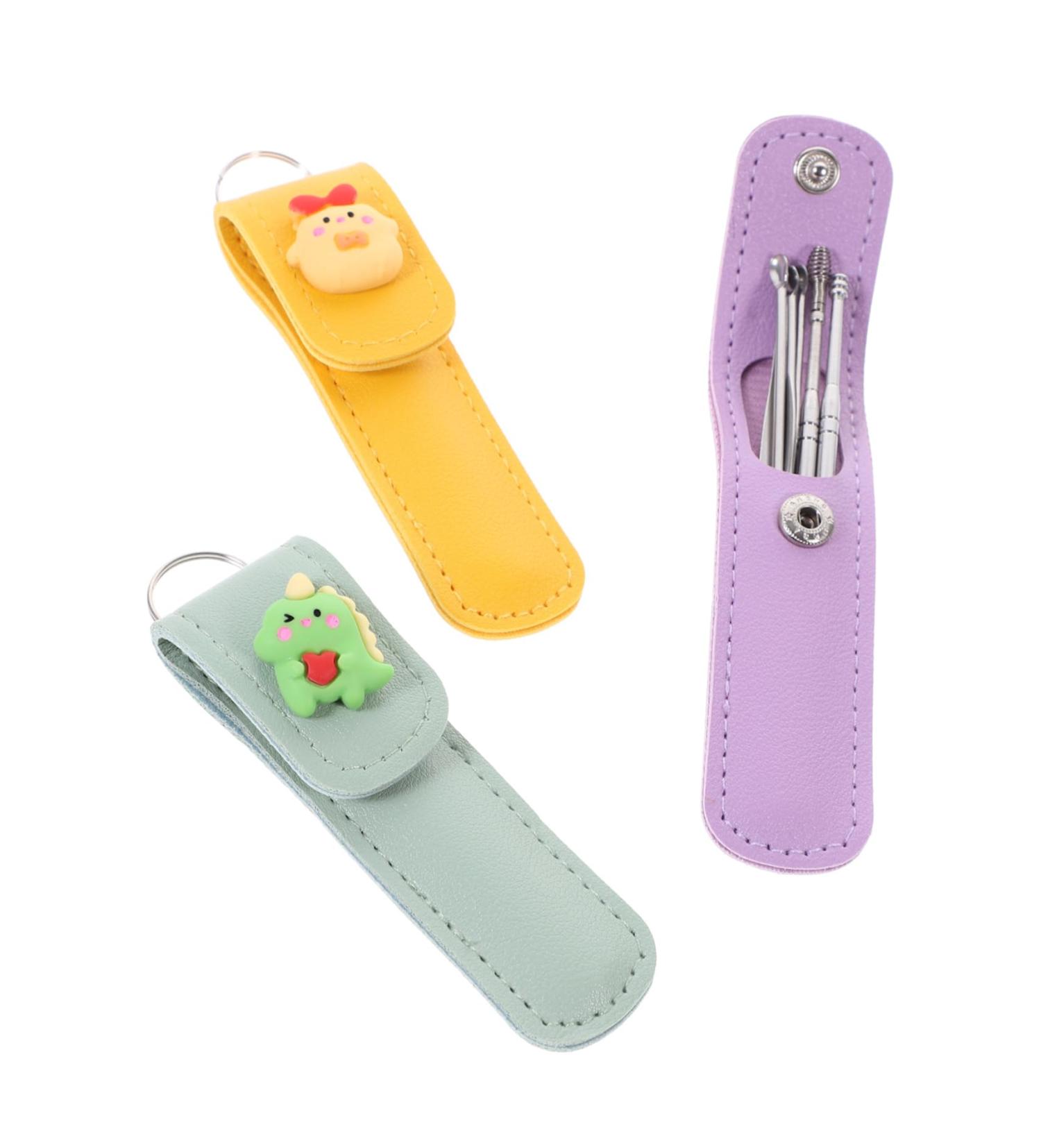TOVINANNA 3sets Portable Earwax Removal Set Cute Cartoon Ear for Safe Ear Cleaning Lightweight Durable Tools for Home Use Care for Family and Friends - Buy Online on GoSupps.com
