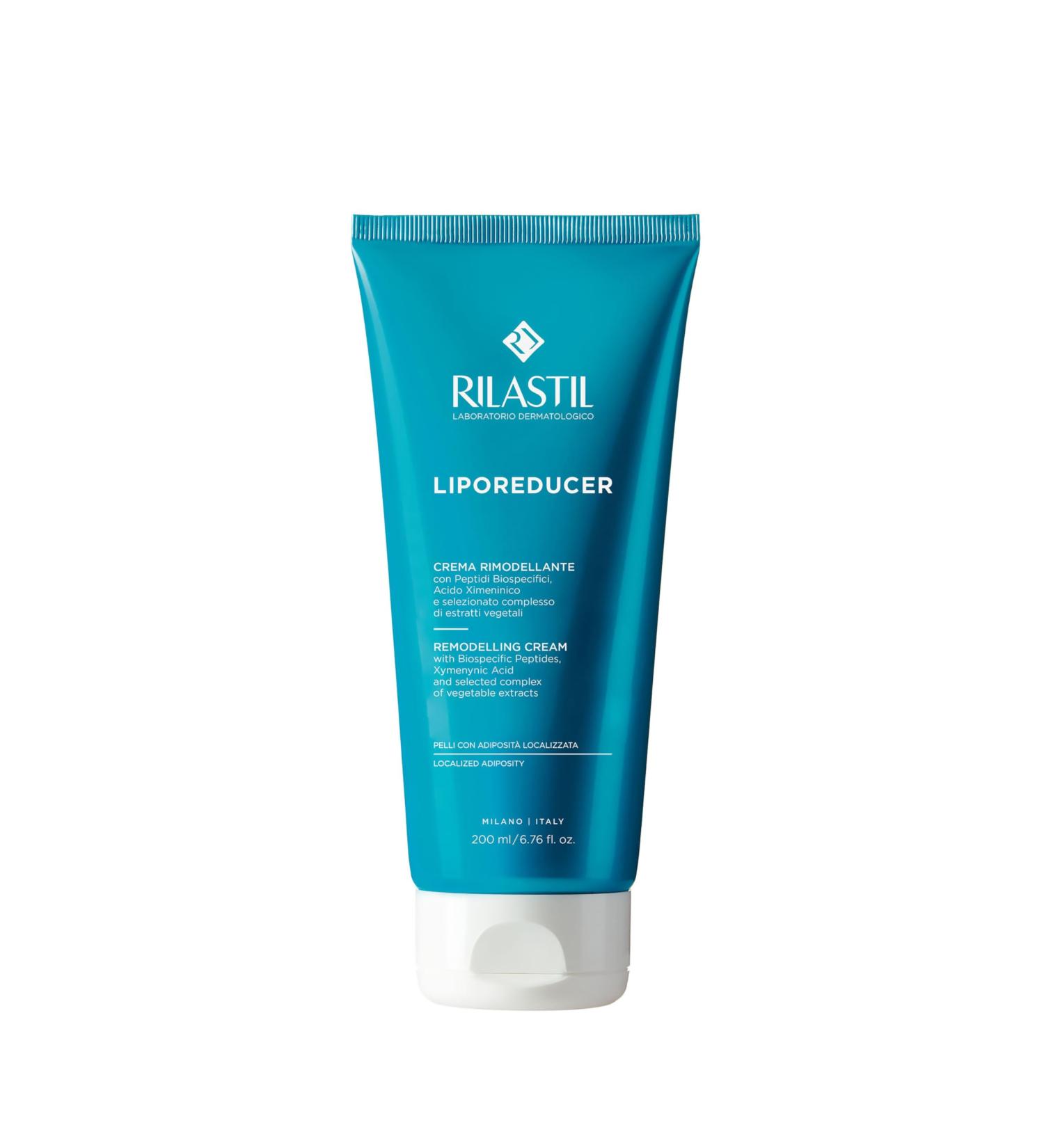 Rilastil Liporeducer Shaping Cream Remodeling Firming and Toning Action Slimming Effect Rich and Creamy Texture Pack of 200 ml - Buy Online on GoSupps.com