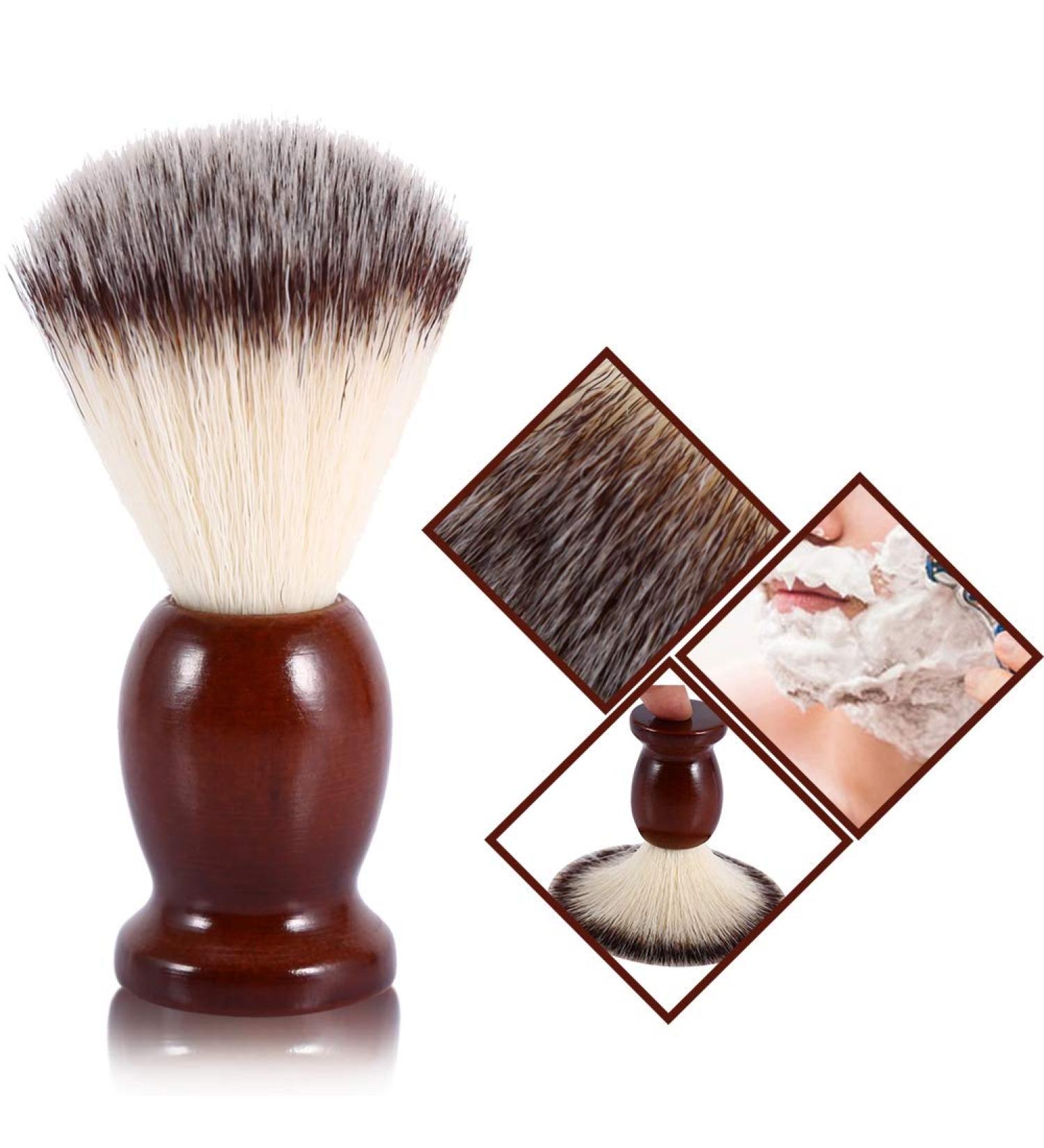 Brush Badger Brushes for Men Professional Handmade Men s Luxury Shave Beard Brush Facial Cleaning Nylon Hair & Wood Handle Barber Salon Appliance Tool - Buy Online on GoSupps.com