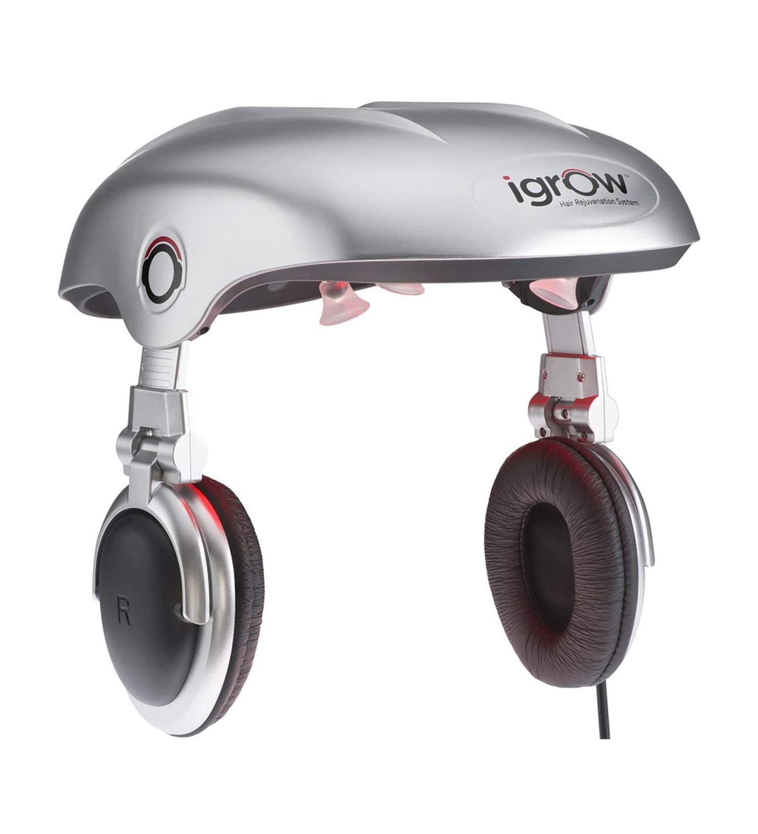 iGrow Laser Hair Growth Helmet - FDA Cleared Regrowth Treatment System for Men and Women with Thinning, Balding, and Alopecia - Low Level Laser Device - Buy Online on GoSupps.com