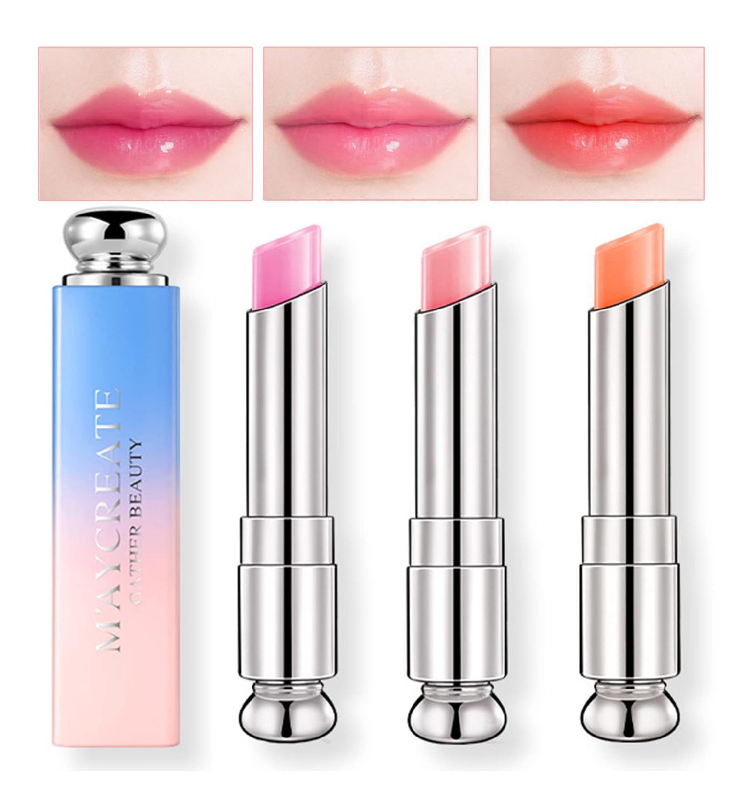 3PCS Color Changing Lipstick Set - Long Lasting Moisturizing Magic Lip Balm for Women & Girls - Buy Online on GoSupps.com