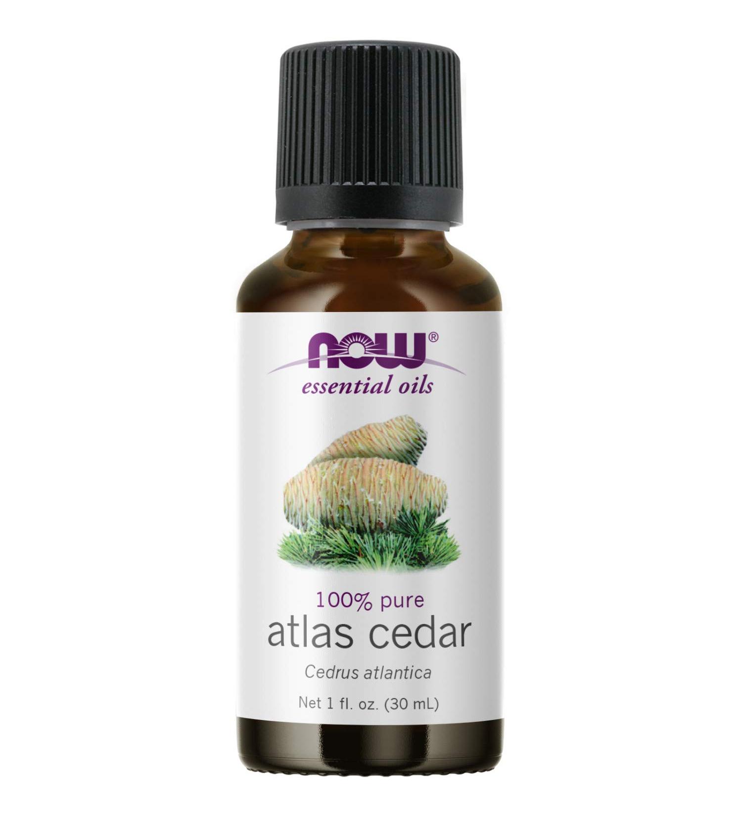 Now Foods Atlas Cedar Essential Oil 1 fl oz - 100% Pure Natural Aroma - Buy Online on GoSupps.com